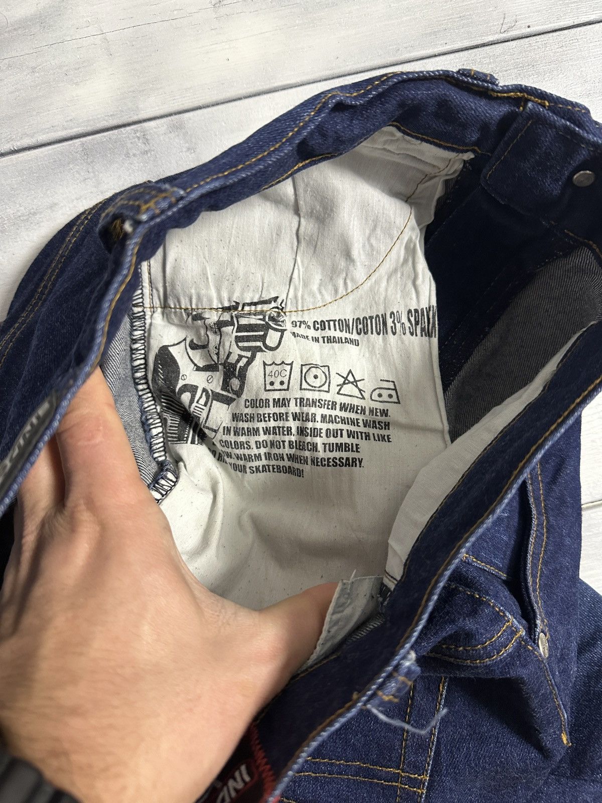 Independent Truck Co. Rare Jeans Independent Japan Y2K Style. Size US 30 / EU 46 - 12 Thumbnail