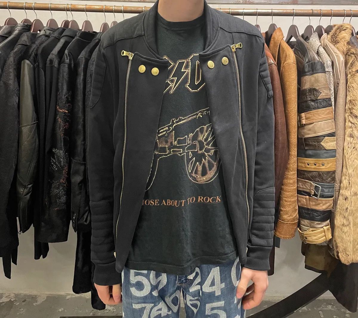 Balmain 2010s Pierre Balmain Dark Horpist Multi Zips Sweater Size US S / EU 44-46 / 1 - 3 Thumbnail