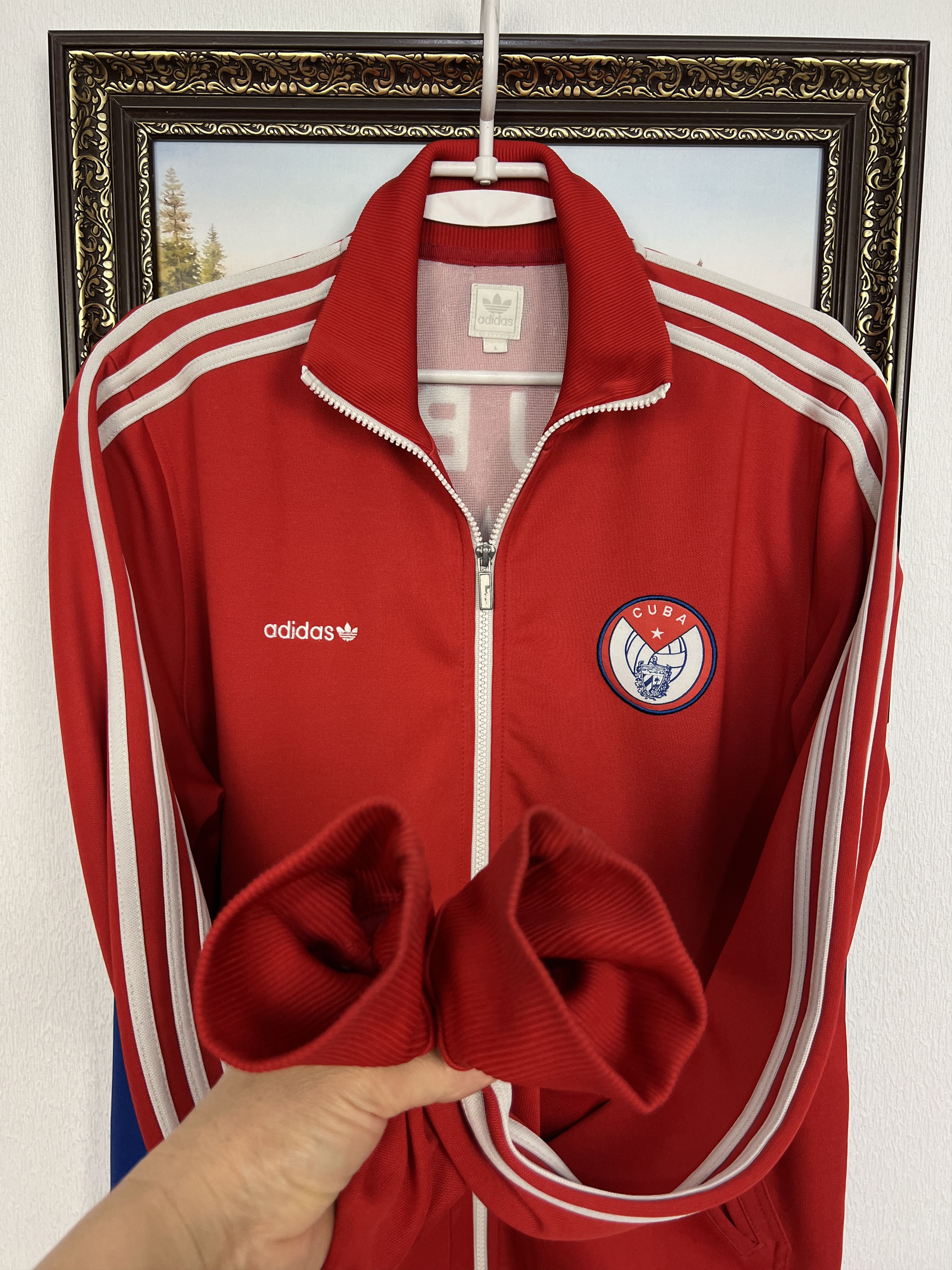 Adidas Rare Adidas Cuba Football Jacket Soccer Track Top National Size US L / EU 52-54 / 3 - 7 Thumbnail