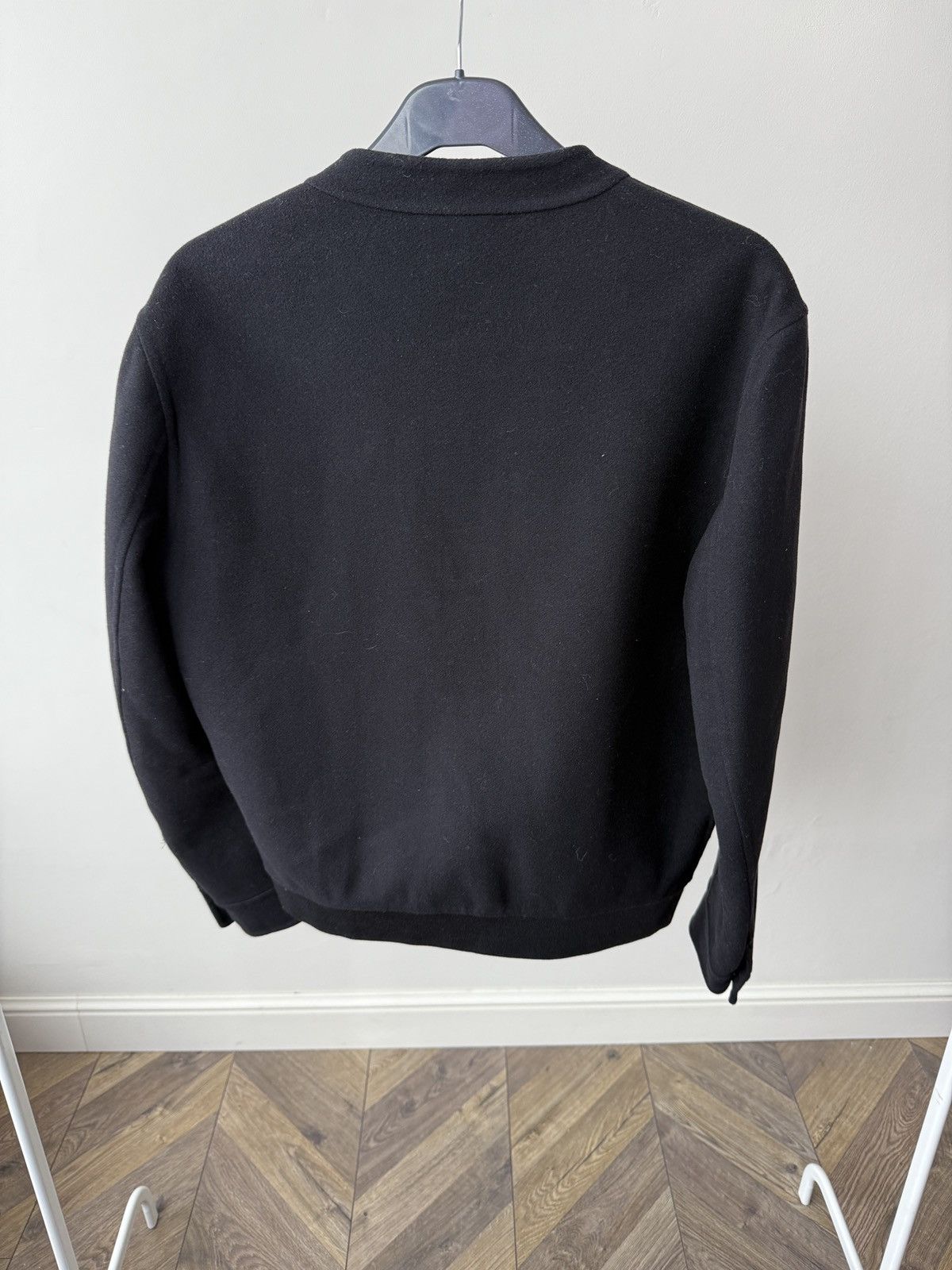 Fendi Vintage FENDI Roma Black Virgin Wool Zip Bomber Jacket Size US M / EU 48-50 / 2 - 10 Thumbnail