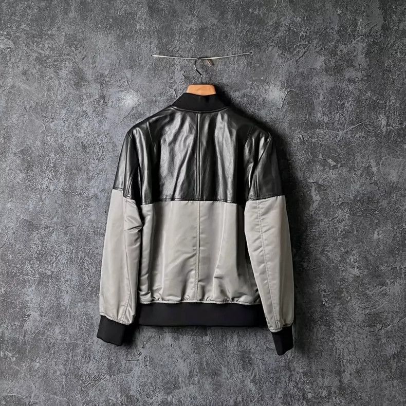Versace Versace Sheepskin panelled baseball collar jacket Size US S / EU 44-46 / 1 - 2 Thumbnail