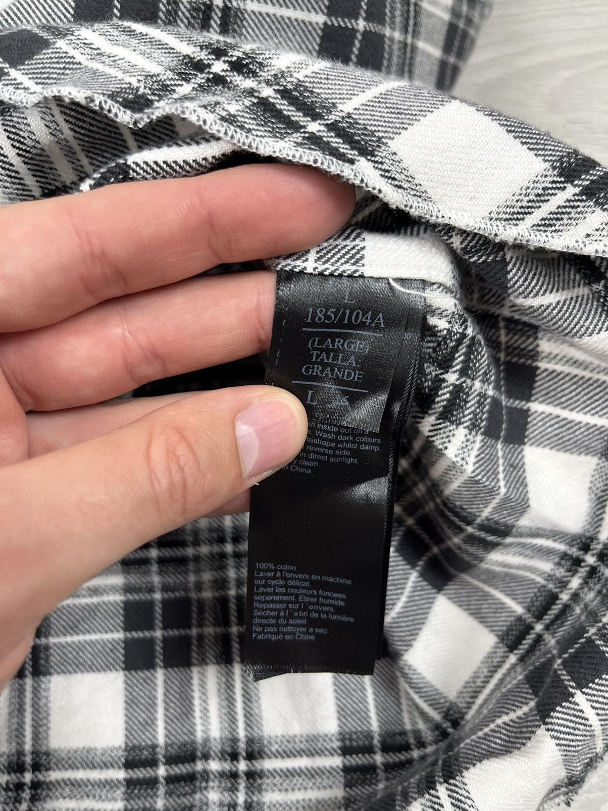 Allsaints Allsaints Blackroad LS Checkered Cotton Flannel Shirt Size US L / EU 52-54 / 3 - 9 Thumbnail