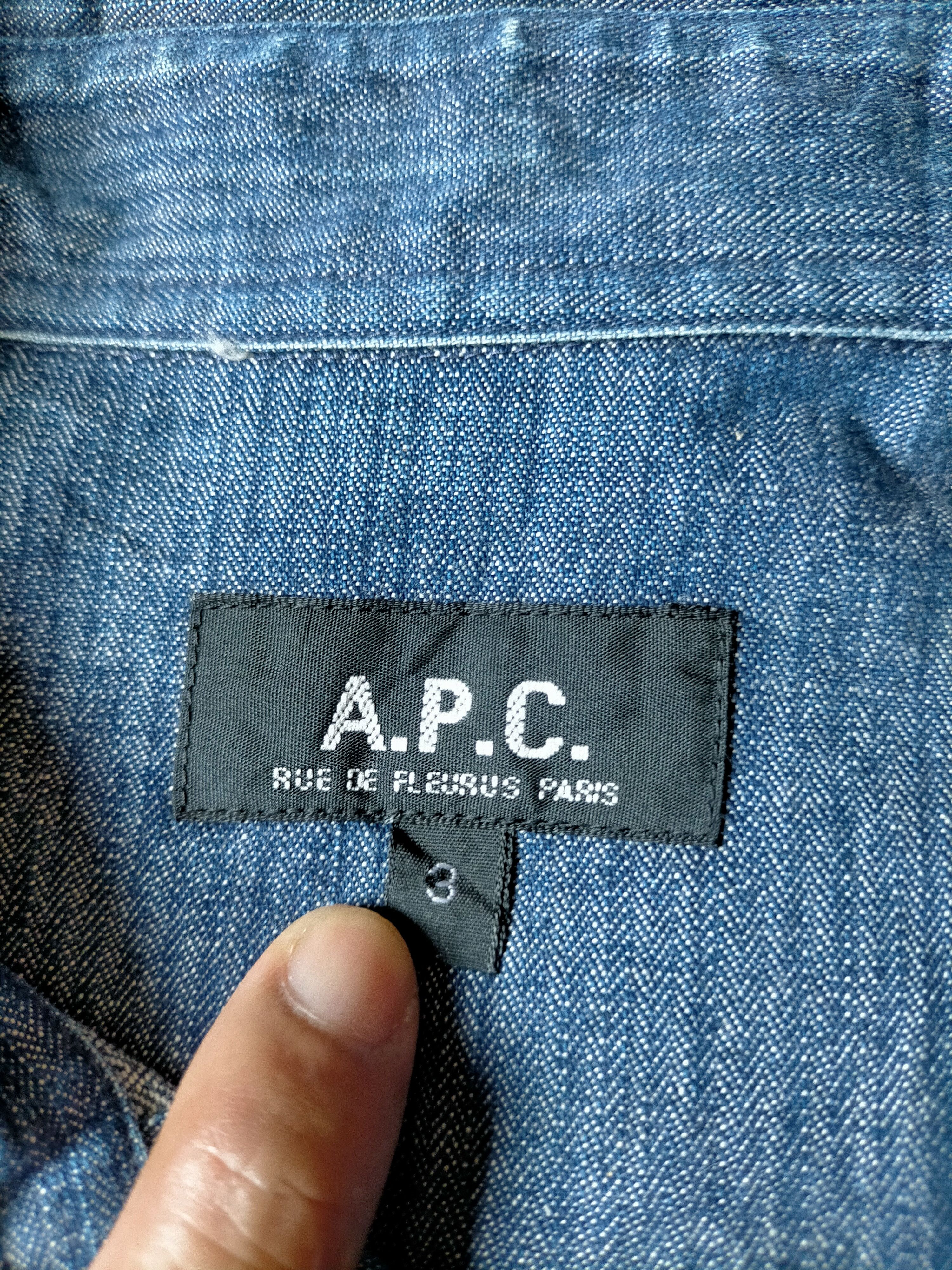A.P.C. Made in japan A.P.C Blue Jeans Button Ups Size US L / EU 52-54 / 3 - 12 Thumbnail