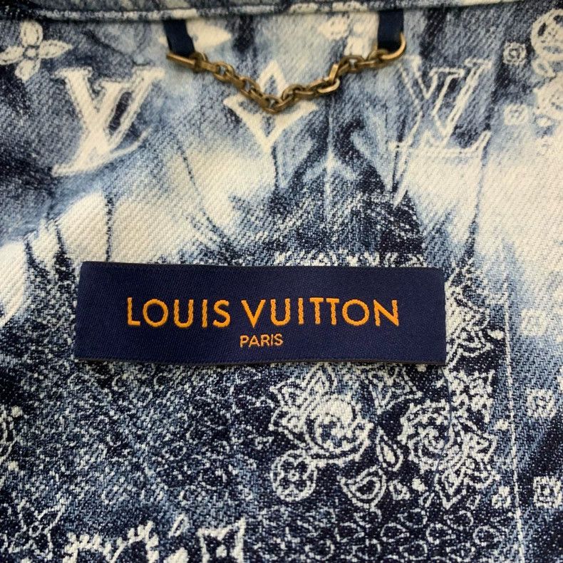 Louis Vuitton Louis Vuitton Denim Cashew Flower Tie-Dye Logo Short Sleev Size US M / EU 48-50 / 2 - 6 Thumbnail