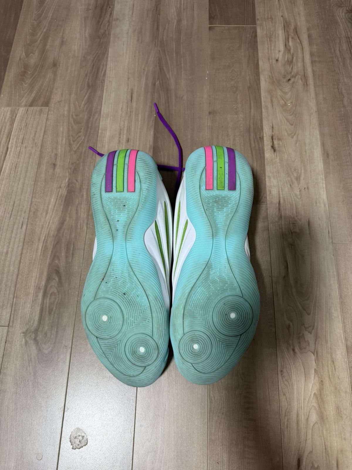 Adidas Jalen Williams x adidas Harden Vol. 9 White Lucid Lime Pink Size US 13 / EU 46 - 3 Thumbnail