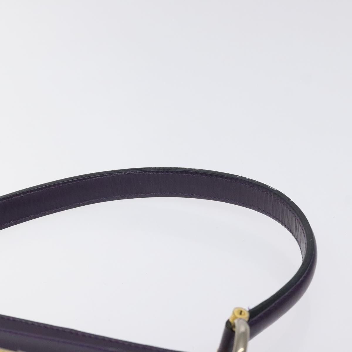 Celine CELINE Hand Bag Leather Purple Gold Size ONE SIZE - 8 Thumbnail
