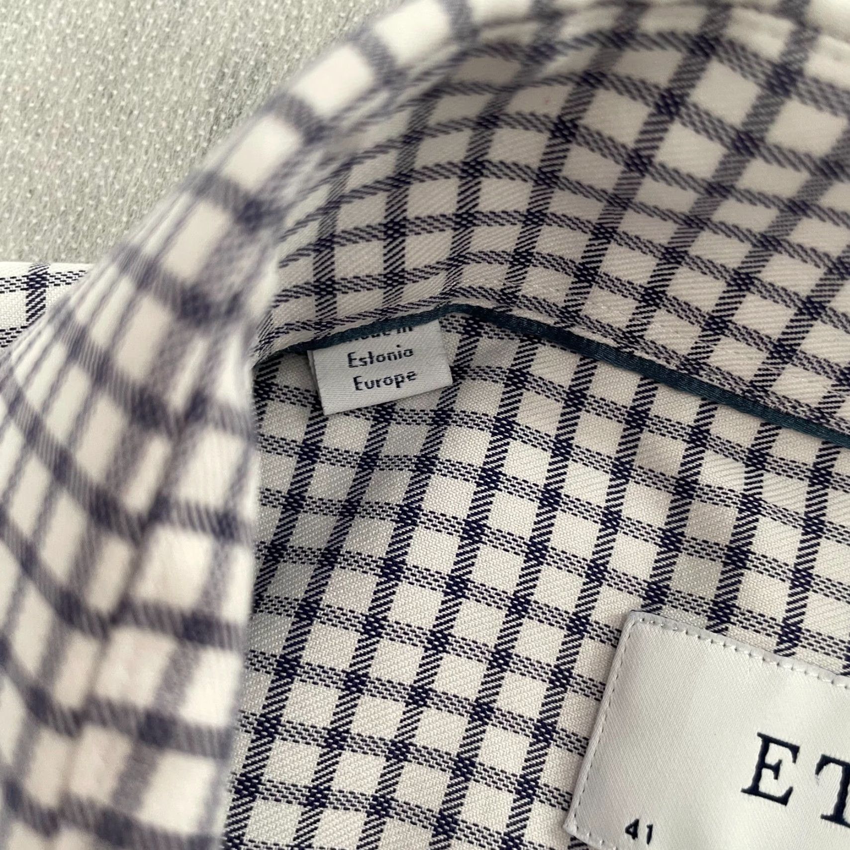 Eton VINTAGE Eton Dress Shirt Men Adult 16/41 Long Sleeve Cotton Check Twill Button Up Classic Size US L / EU 52-54 / 3 - 6 Thumbnail