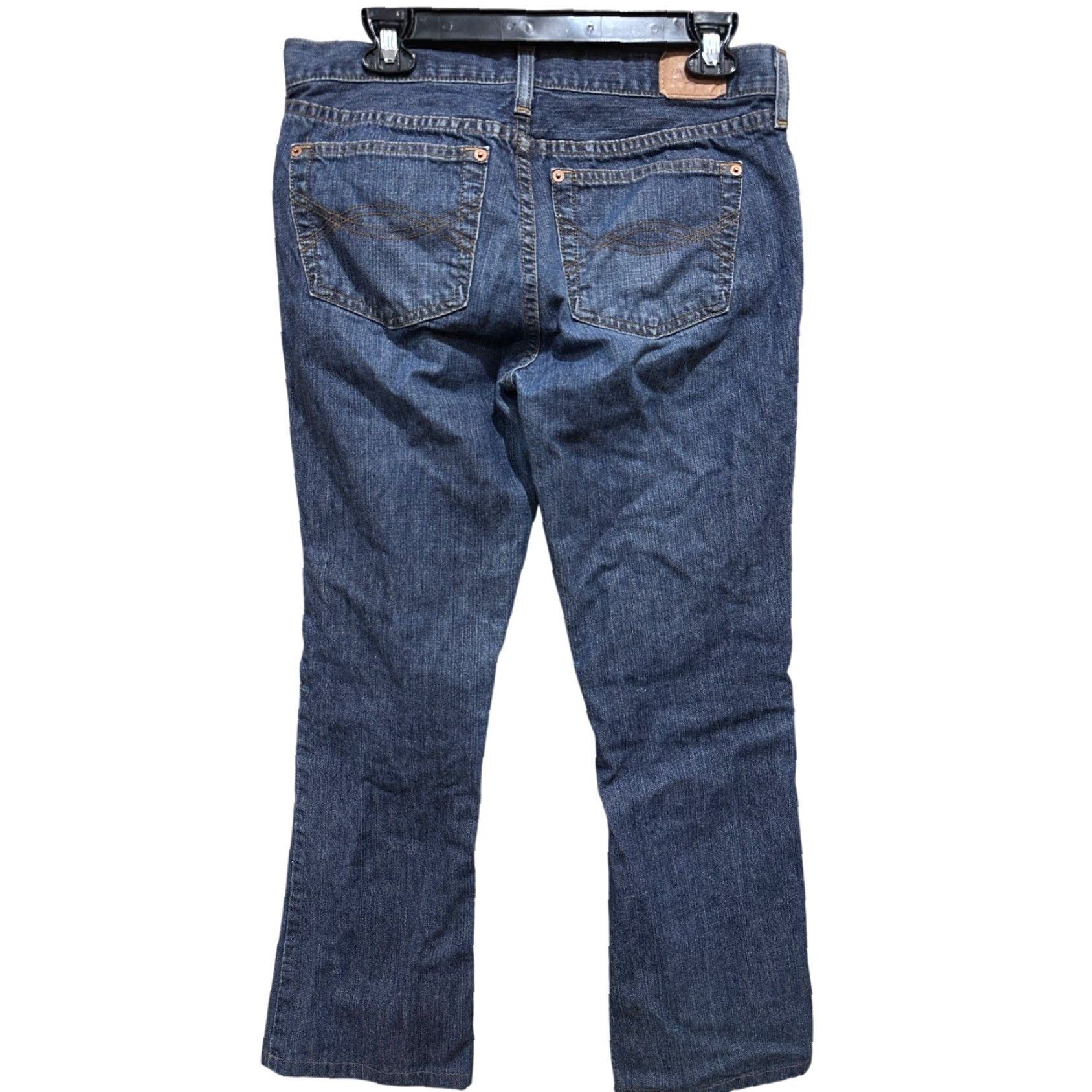 Abercrombie & Fitch VINTAGE Abercrombie & Fitch Jeans Womens 6 Long Bootcut Dark Blue Y2K 90s HEMMED Size 28" / US 6 / IT 42 - 2 Thumbnail
