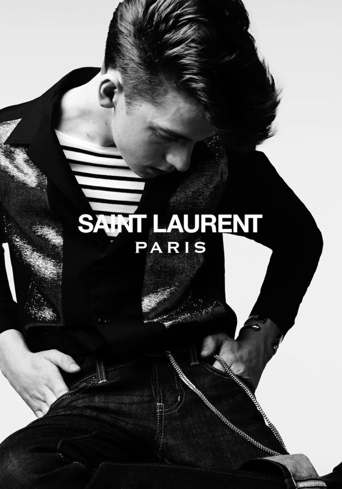 Saint Laurent Paris SAINT LAURENT Hedi Slimane SS 2013 D01 Raw Blue Denim Jeans Size US 28 / EU 44 - 3 Thumbnail