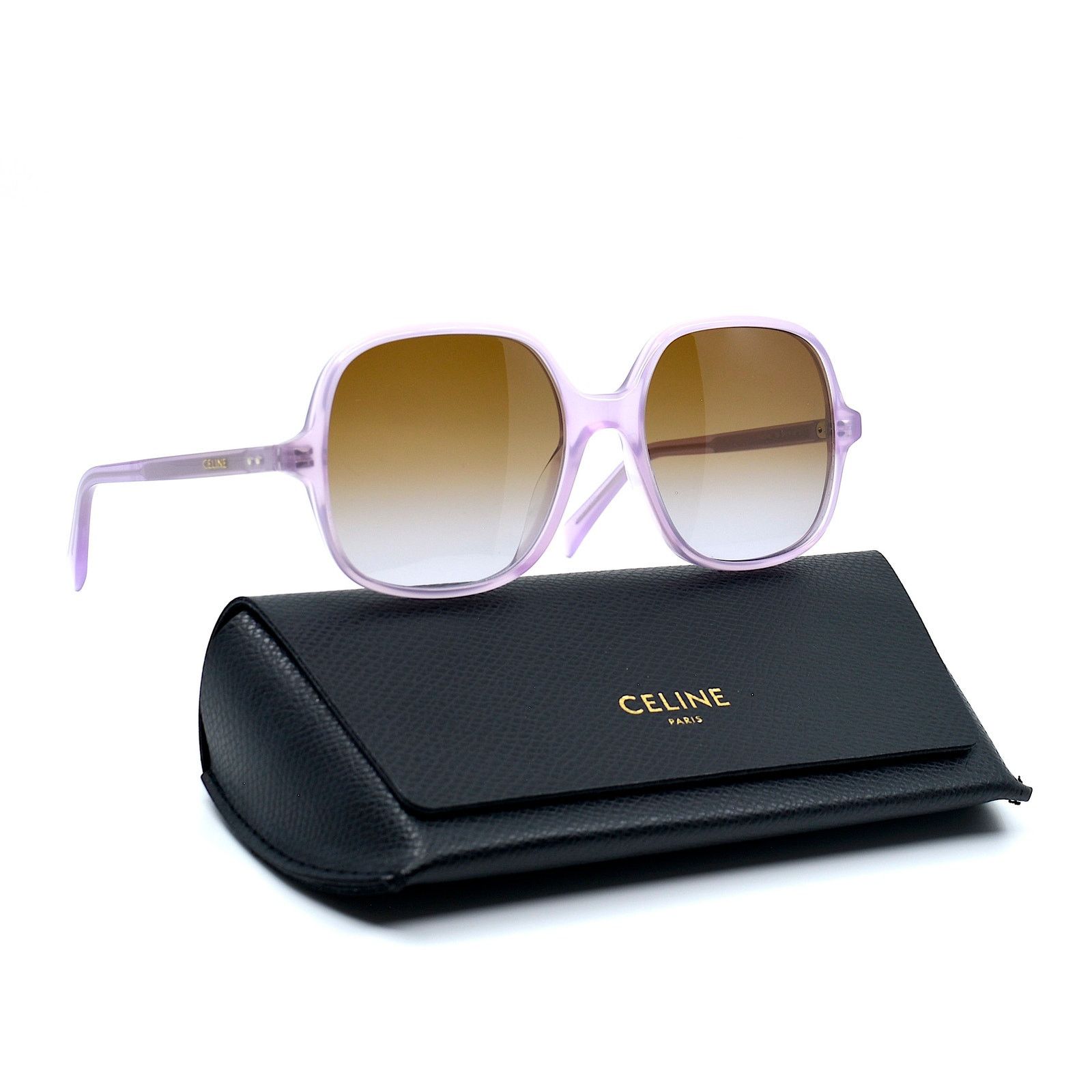 Celine NEW CELINE CL40244U 78F OPAL LILAC BROWN GRADIENT SUNGLASSES Size ONE SIZE - 12 Thumbnail