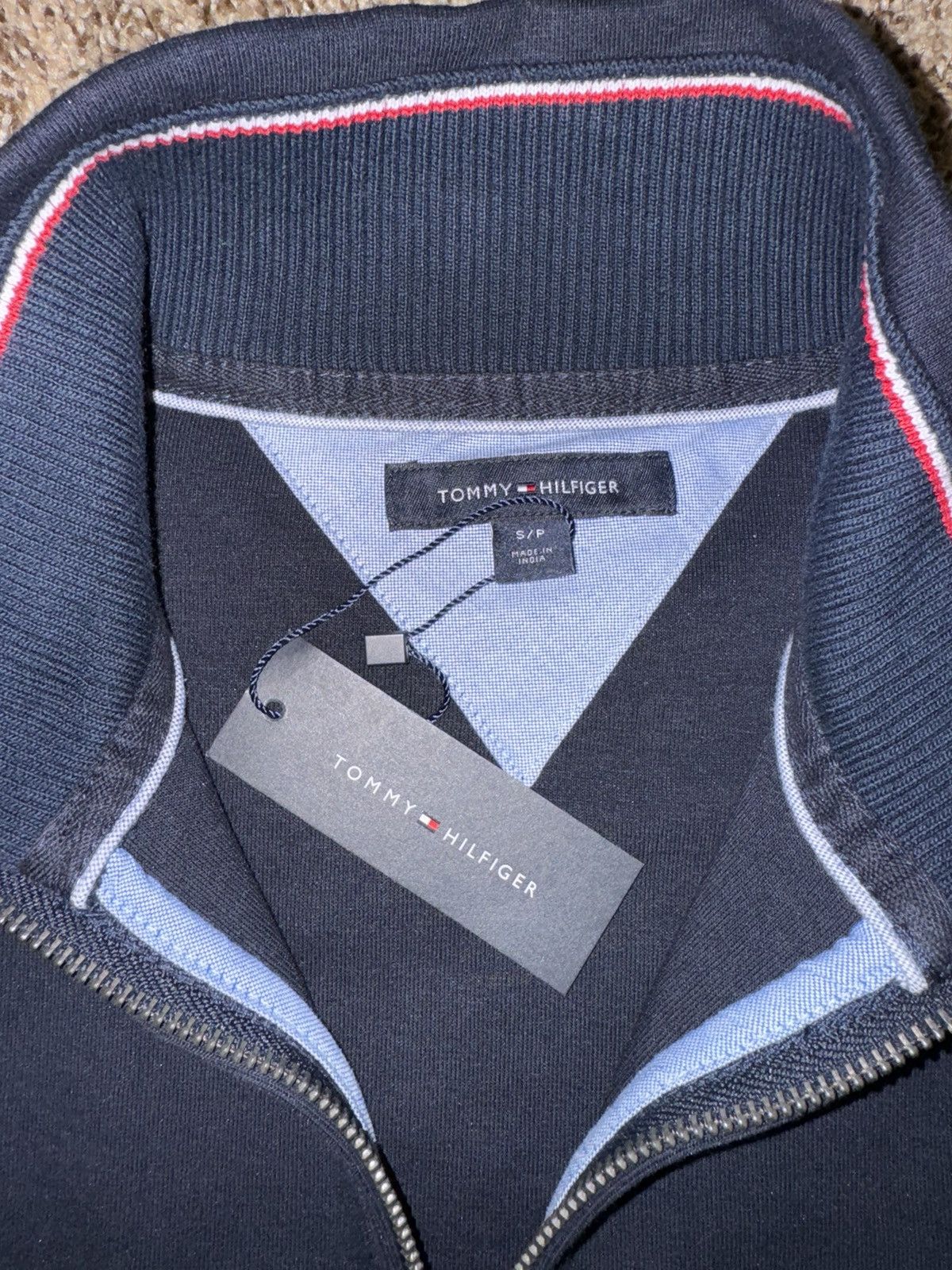 Tommy Hilfiger Tommy Hilfiger Navy Quarter Zip Size US S / EU 44-46 / 1 - 2 Thumbnail