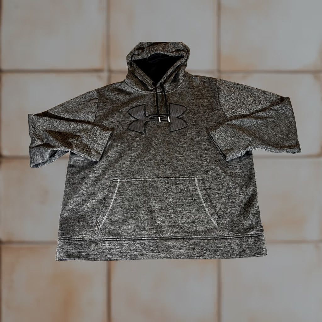 Under Armour Under Armour Hoodie Mens 2XL Gray ColdGear Pullover Fleece Sweatshirt Storm XXL Size US XXL / EU 58 / 5 - 1 Thumbnail