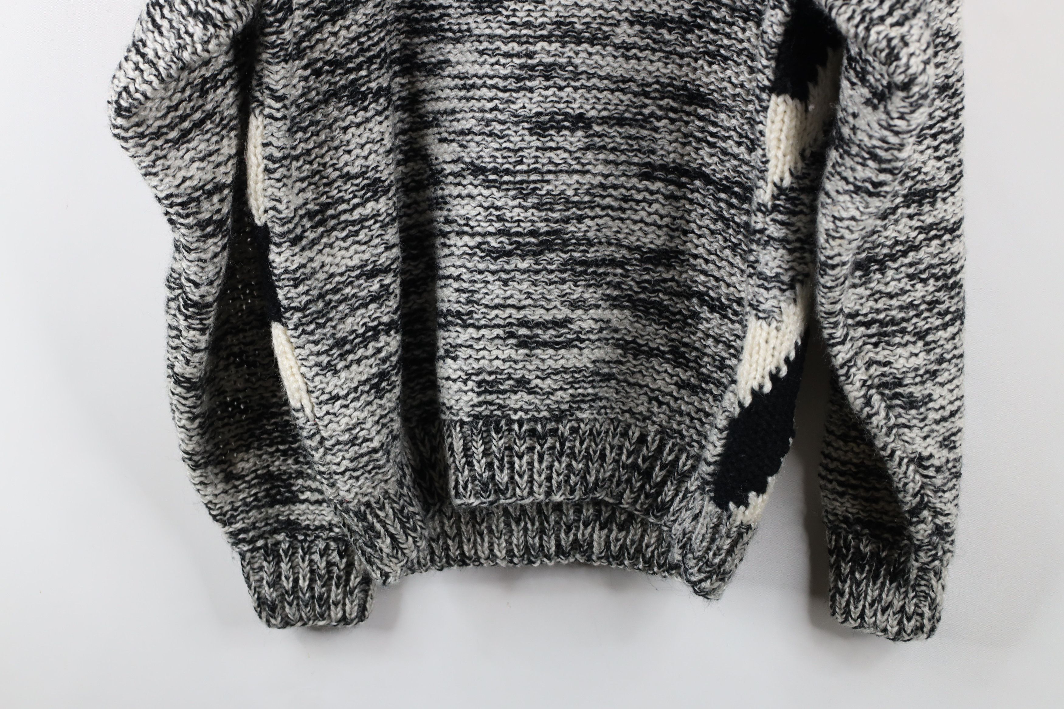 Vintage Vintage 90s Streetwear Geometric Chunky Knit Sweater Acrylic Size US M / EU 48-50 / 2 - 8 Thumbnail
