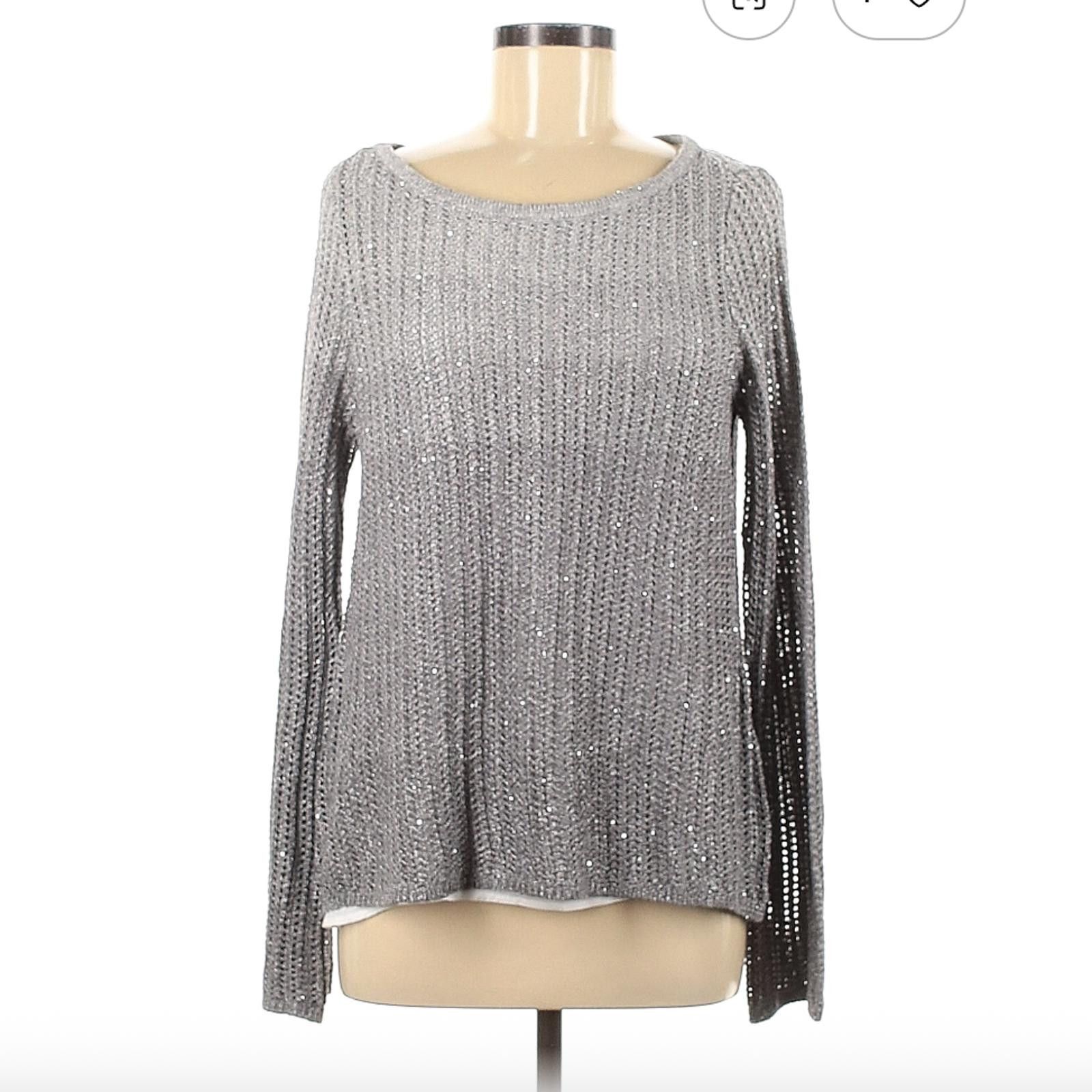 Other White House Black Market Gray Pullover Sweater Size M Size M / US 6-8 / IT 42-44 - 1 Thumbnail