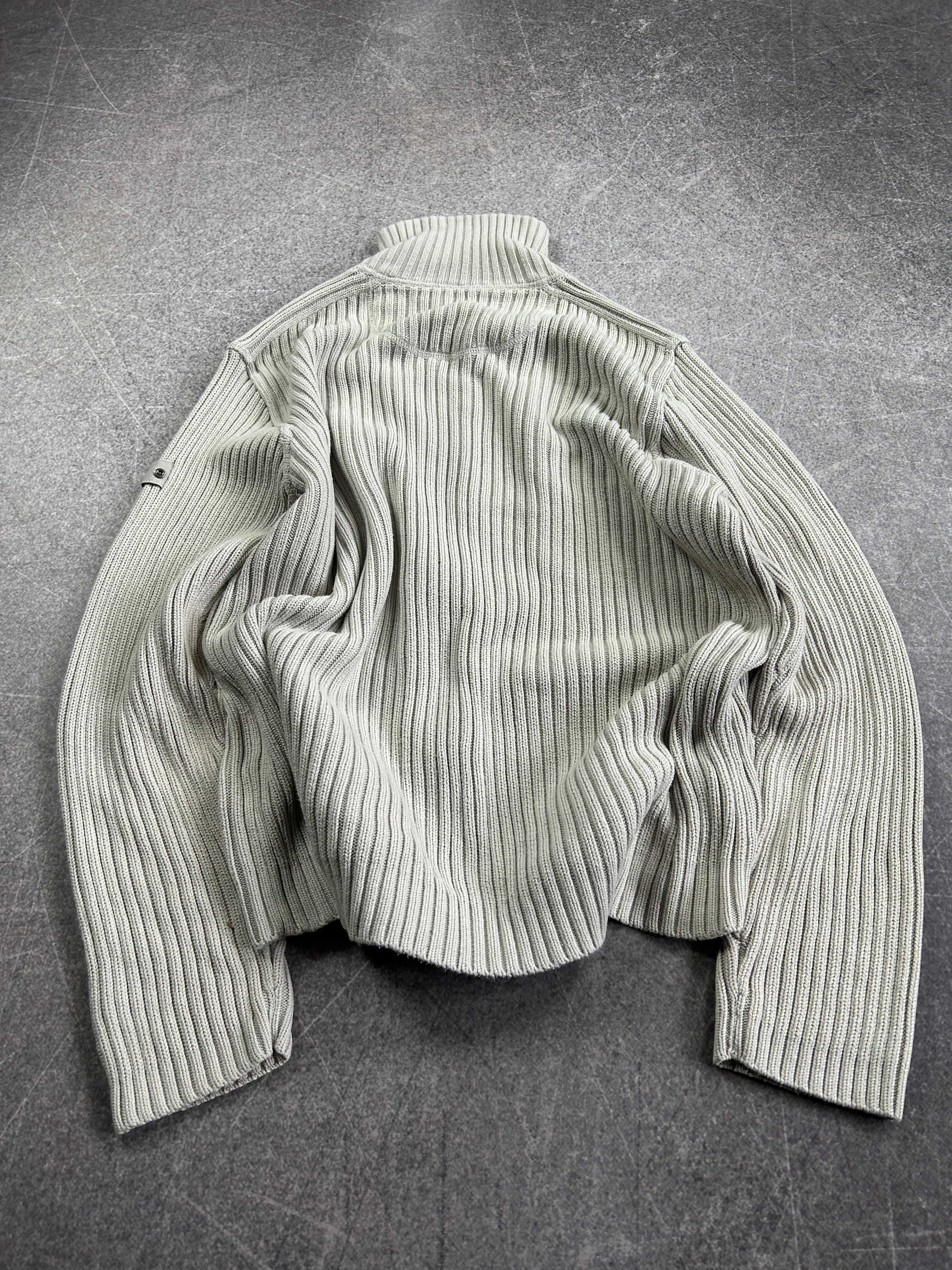 Designer vtg streetwear white washed balenciaga style japane sweater Size US L / EU 52-54 / 3 - 5 Thumbnail