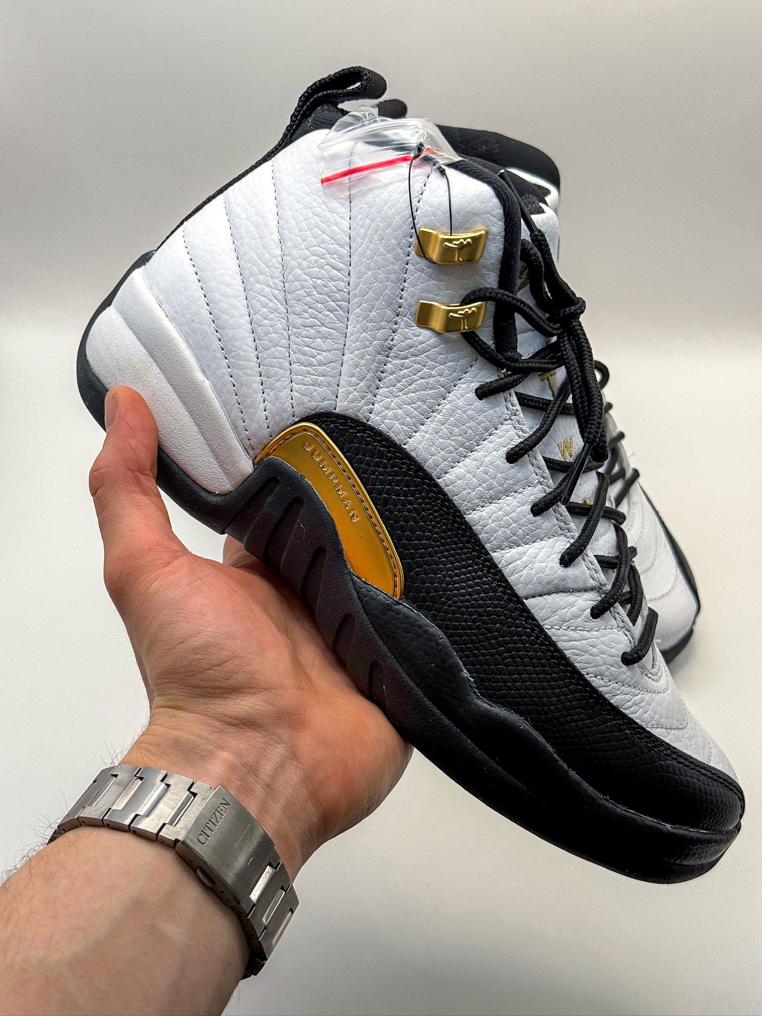 Nike Air Jordan 12 Retro GS "Royalty Taxi" 2021 White Black Size US 7 / EU 40 - 2 Thumbnail