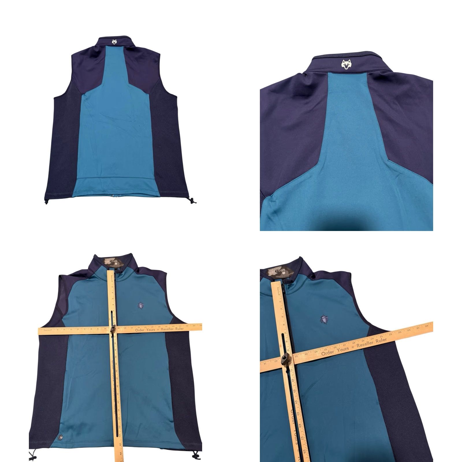 Vintage Greyson Golf Sequoia Lux Full Zip Performance Vest Wool Blend Blue Men’s M Logo Shirt Size US M / EU 48-50 / 2 - 9 Thumbnail