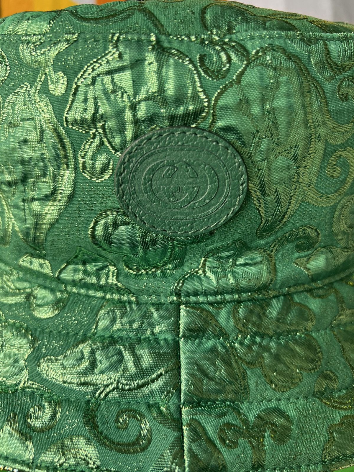 Gucci Gucci Pile Jacquard Bucket Hat Reseda/Dark Green monogram Size ONE SIZE - 2 Thumbnail