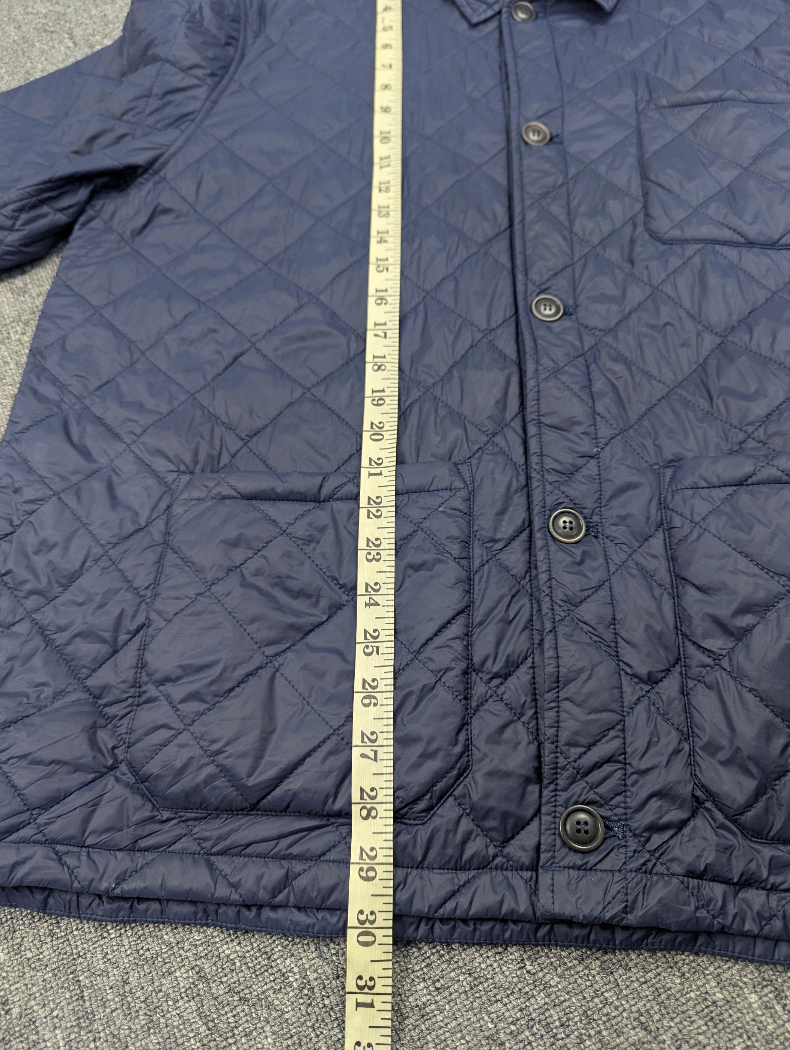 Barbour Barbour Soval Quilted Navy Button Jacket Size US XXL / EU 58 / 5 - 18 Thumbnail