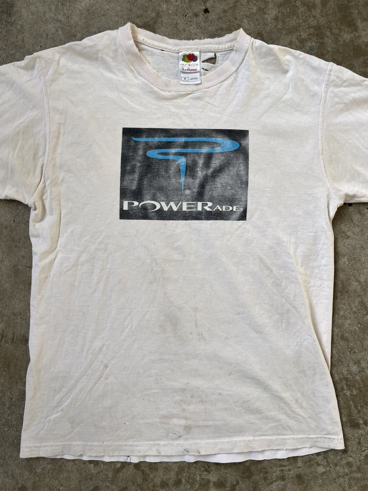 Fruit Of The Loom × Vintage Tattered Distressed Vintage Powerade Tee Shirt Rare Size US M / EU 48-50 / 2 - 2 Thumbnail