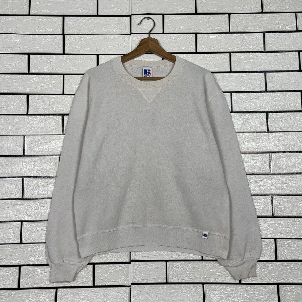Russell Athletic Vintage Russel Athletic Plain Crewneck Sweatshirt Size US S / EU 44-46 / 1 - 1 Thumbnail