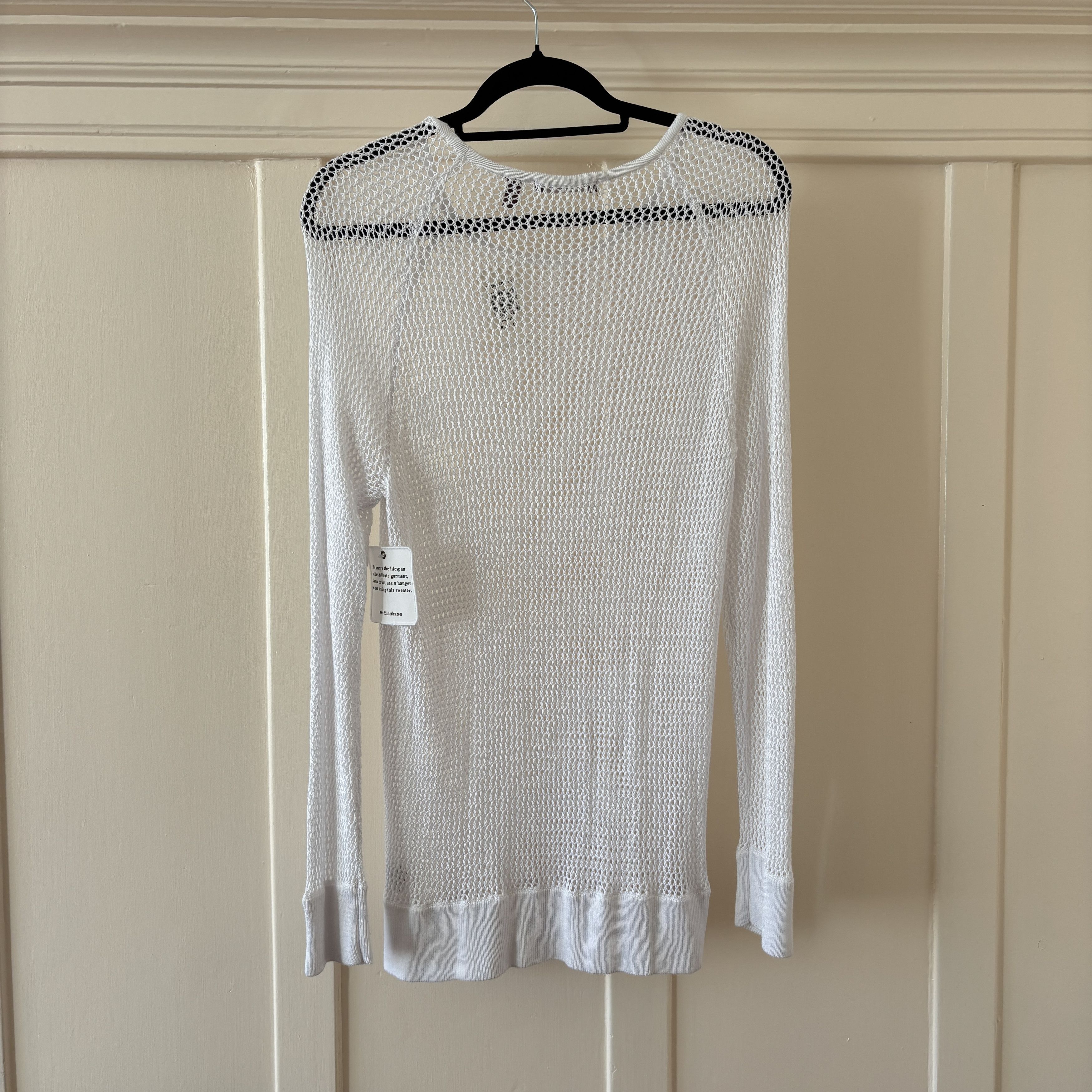 525 America NWT 525 America Minimalist Quiet Luxury Mesh Knit Sweater Size L / US 10 / IT 46 - 5 Thumbnail