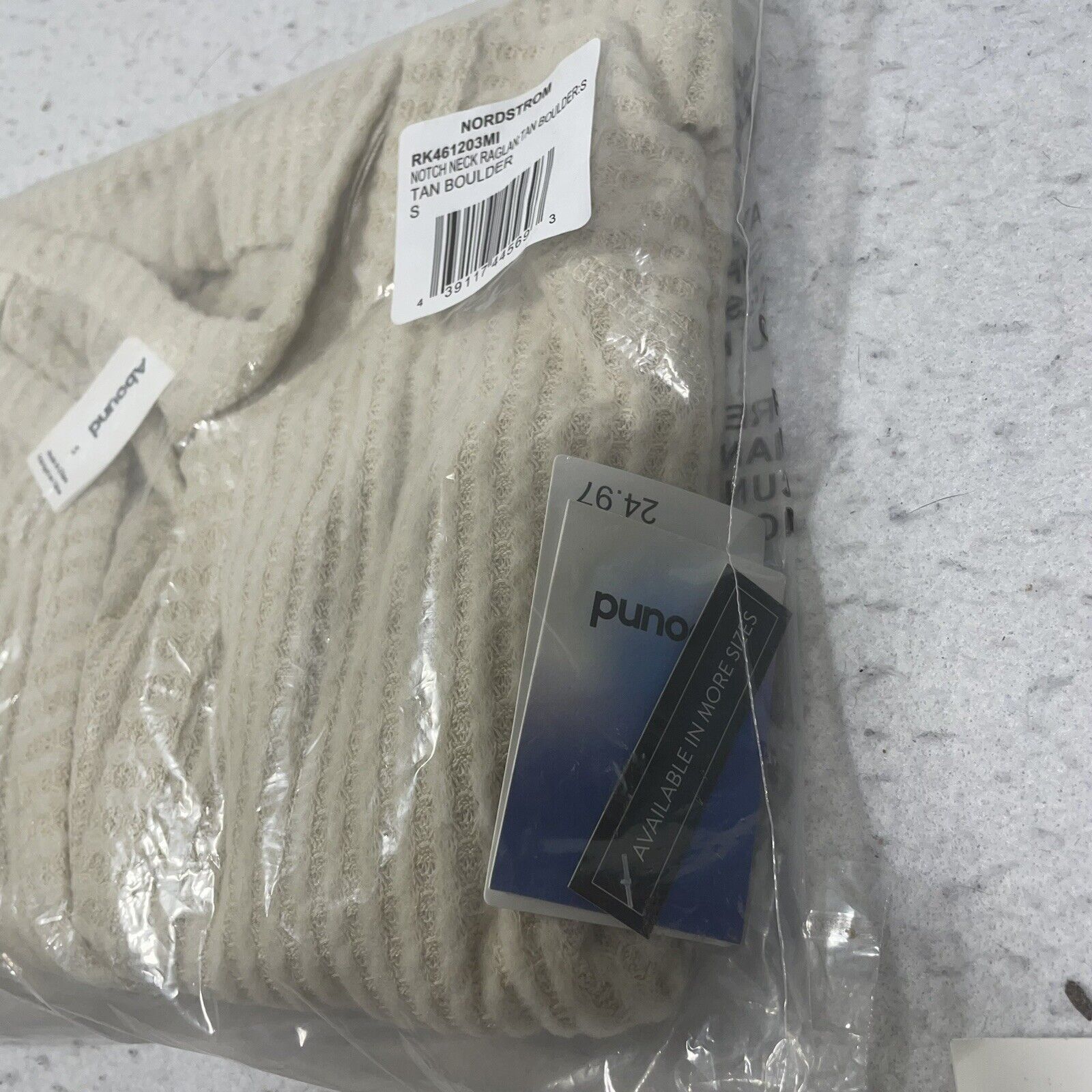 Nordstrom Abound Women’s Small Pullover Sweater Beige Long Sleeve Size S / US 4 / IT 40 - 9 Thumbnail