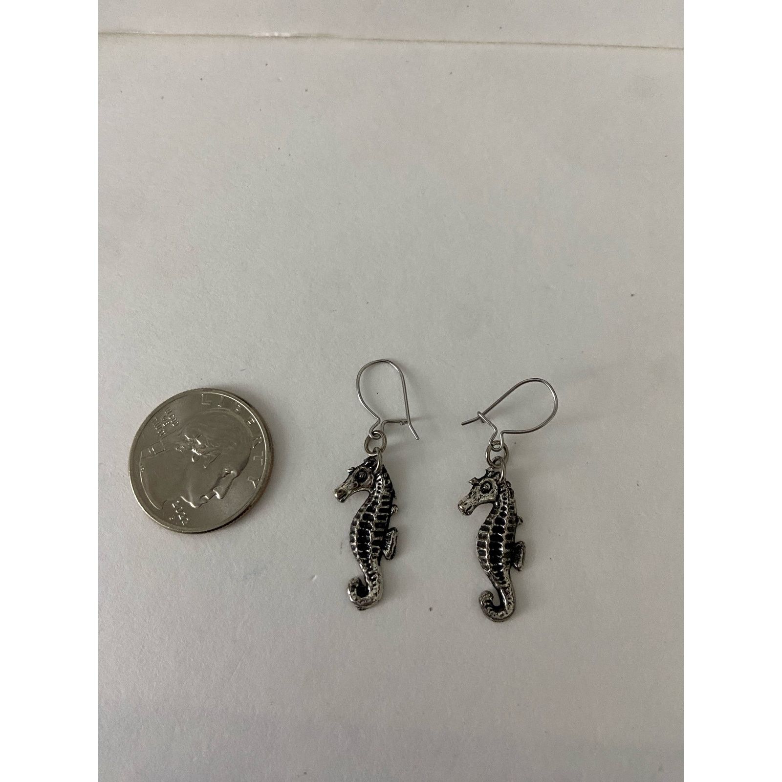 Other seahorse earrings silver tone Size ONE SIZE - 2 Thumbnail