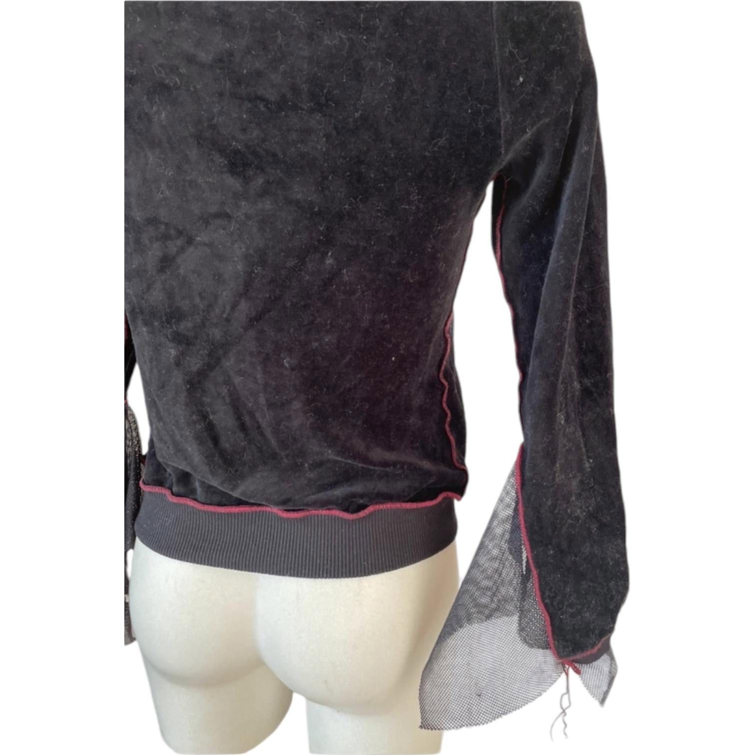 Cop Copine The Cop Copine Wrap Around Velour w/ Mesh Cuffs Size ONE SIZE - 2 Thumbnail