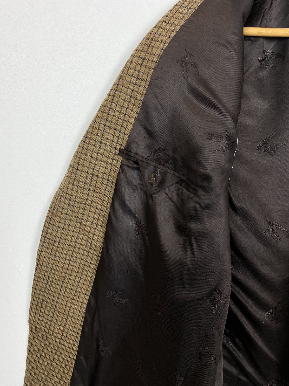 Burberry Vintage Burberrys Barrie-S Wool Jacket Blazer Mens Size 56 Size 54L - 7 Thumbnail