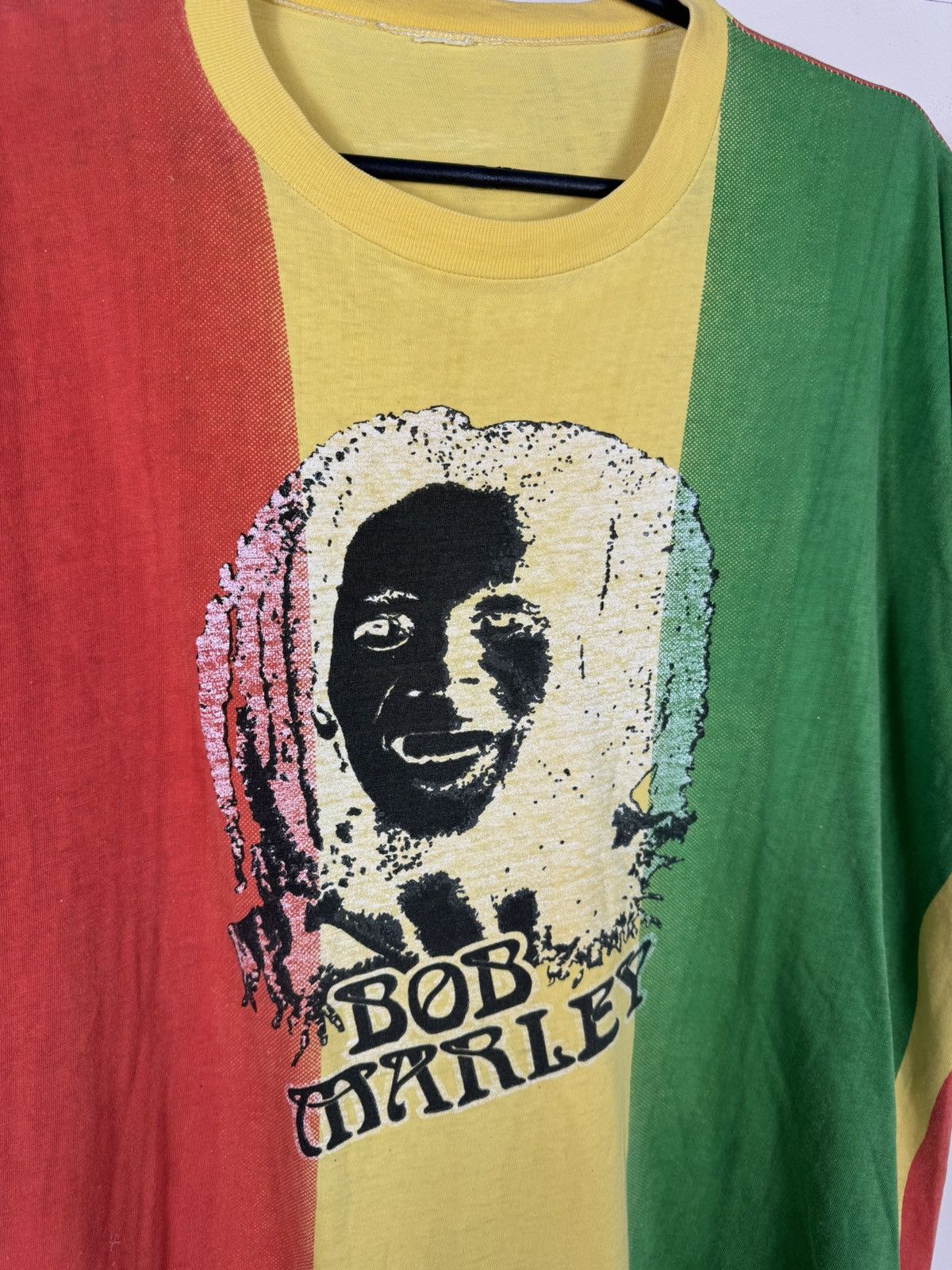 Bob Marley × Vintage Bob Marley Vintage 80s T-Shirt Size US M / EU 48-50 / 2 - 2 Thumbnail