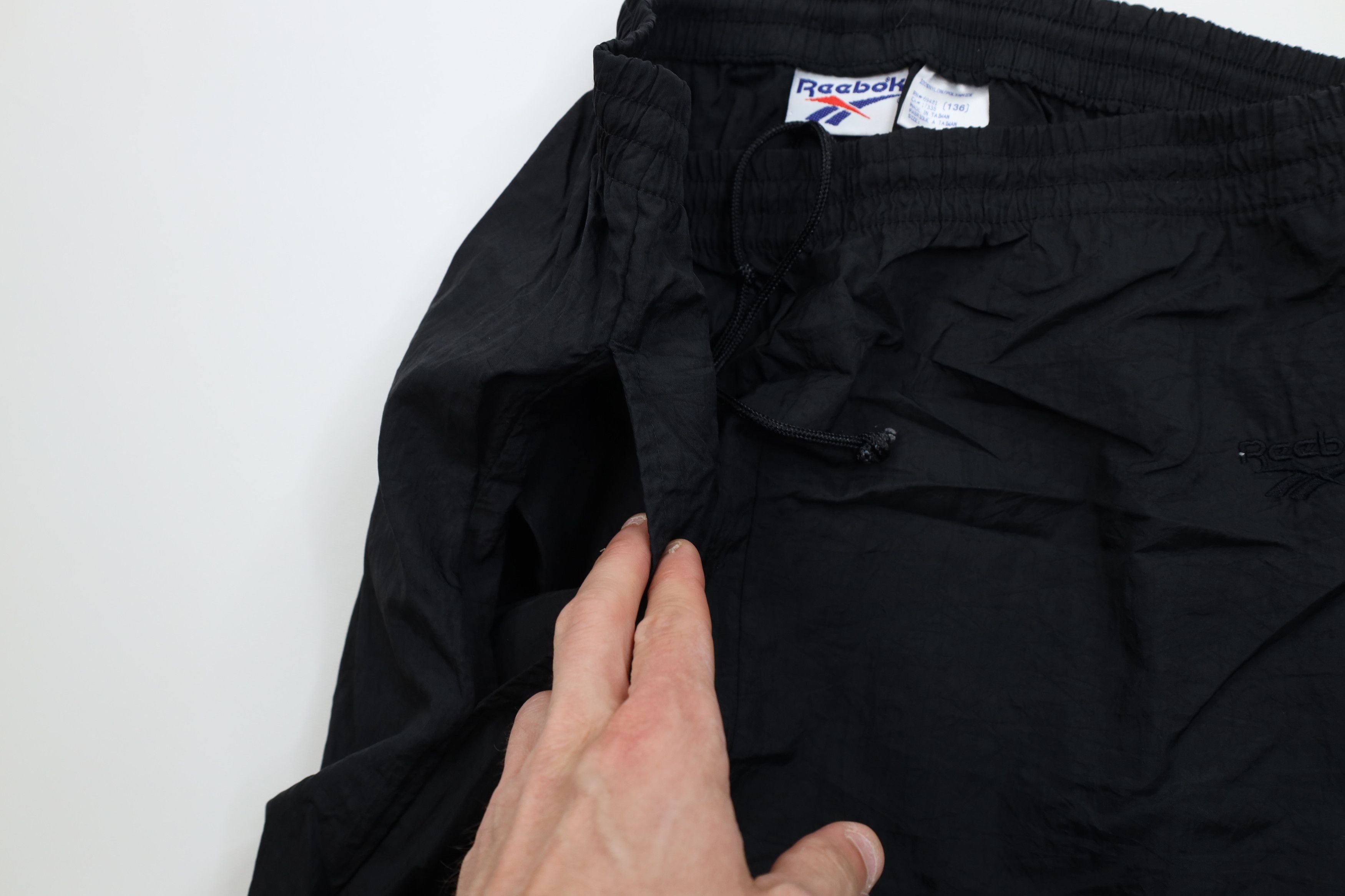 Reebok Vintage 90s Reebok Spell Out Windbreaker Joggers Pants Black Size US 36 / EU 52 - 7 Thumbnail