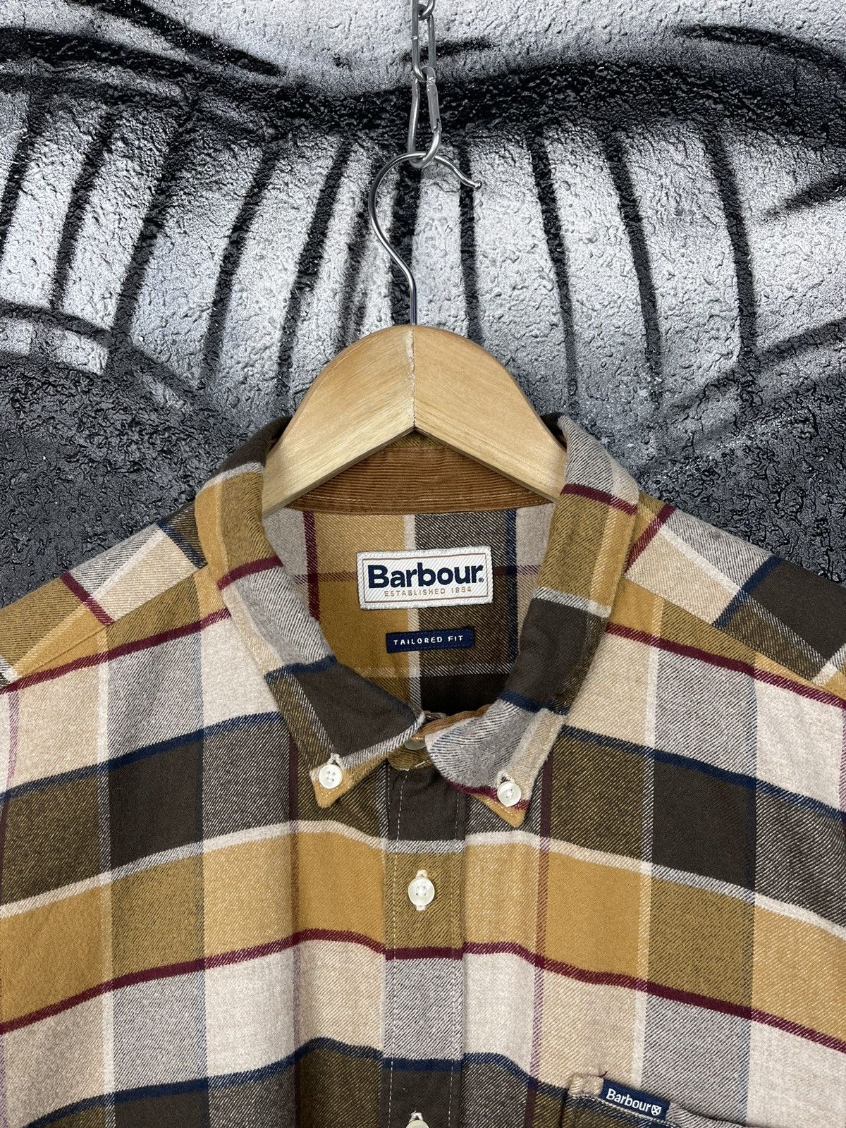 Barbour Barbour Valley Check Flannel Shirt Tailored Fit Men’s SizeXL Size US XL / EU 56 / 4 - 6 Thumbnail