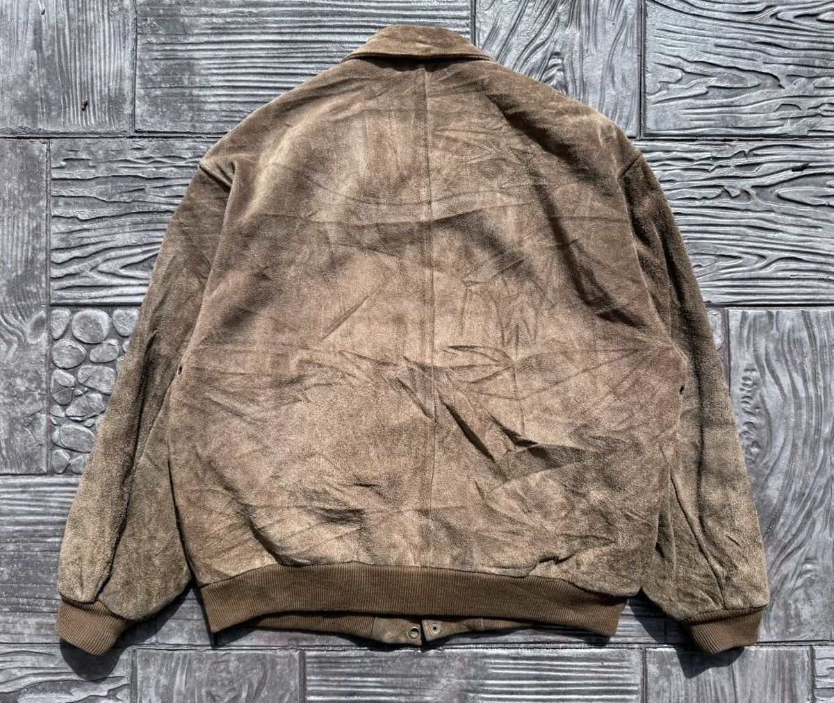 Japanese Brand Vintage 90s Leather Suede Jacket Schott Style Size US L / EU 52-54 / 3 - 16 Thumbnail