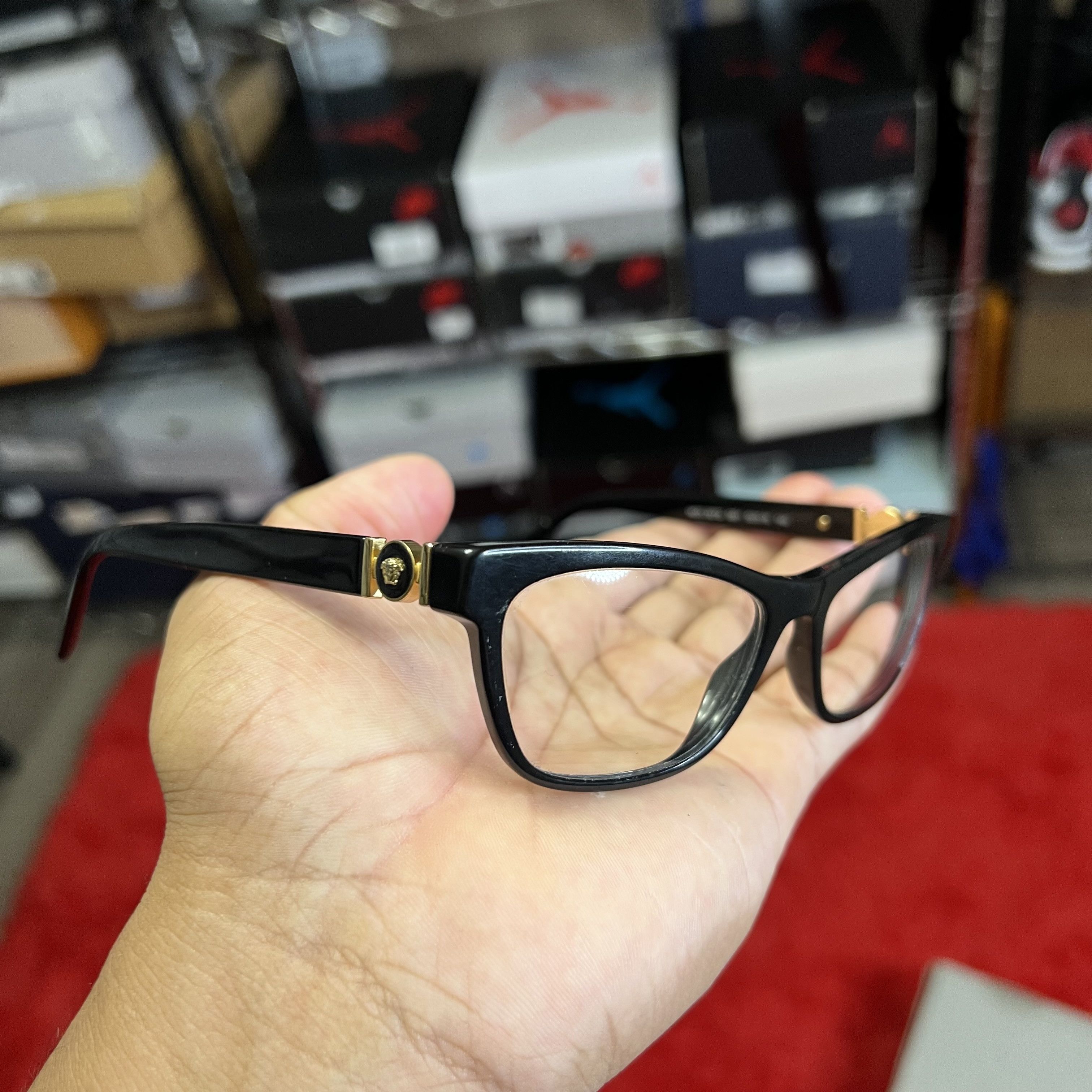 Versace Versace Glasses Black Gold Size ONE SIZE - 1 Thumbnail