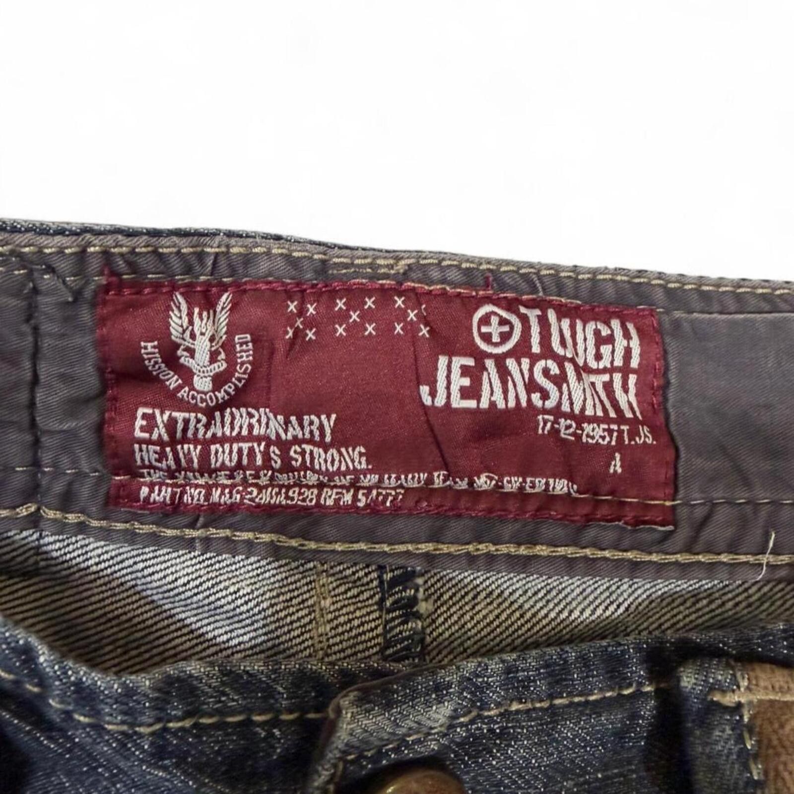 True Religion Y2K Tough jeansmith➕ unique design denim jeans Size US 32 / EU 48 - 6 Thumbnail