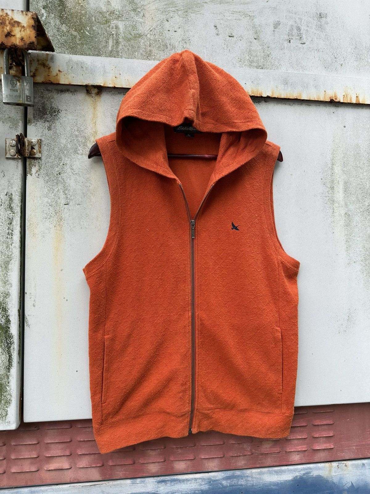 Eddie Bauer 👹Edidie Bauer Orange Hooded Vipper Vests Size US M / EU 48-50 / 2 - 3 Thumbnail