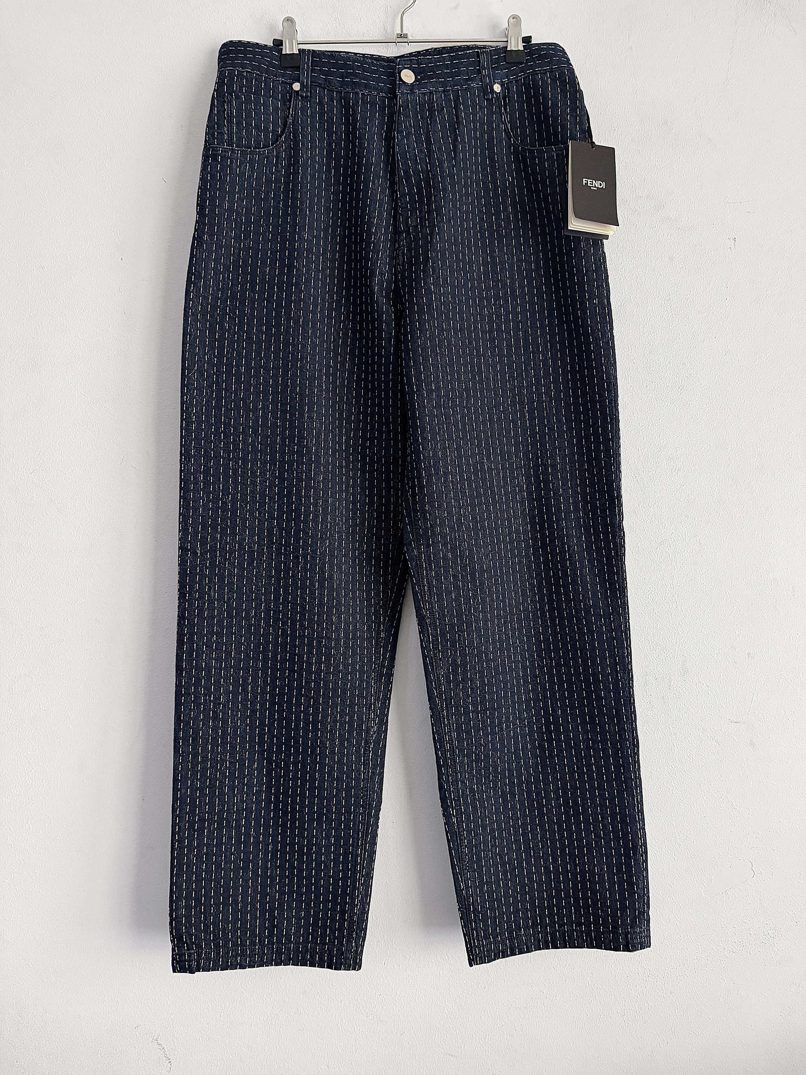 Fendi Fendi "Selleria" Stitch Denim Jeans Size US 32 / EU 48 - 2 Thumbnail
