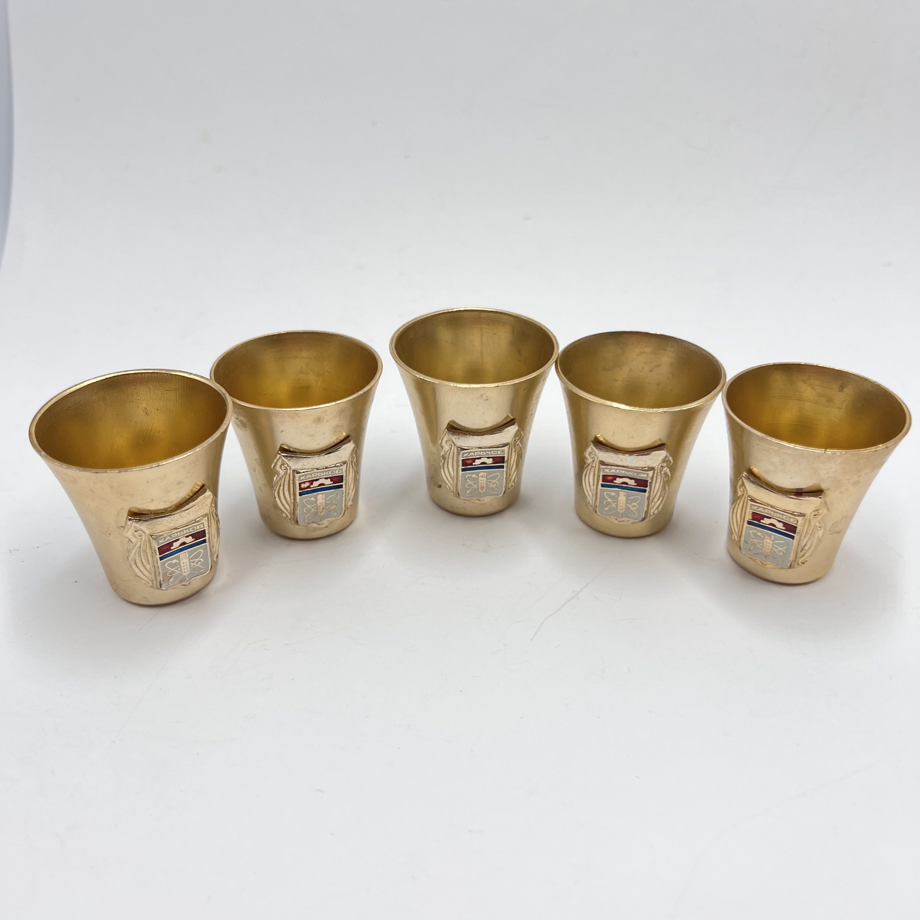 Vintage Vintage Soviet Mini Cups Glass 5 Stacks USSR Kharkov Size ONE SIZE - 9 Thumbnail