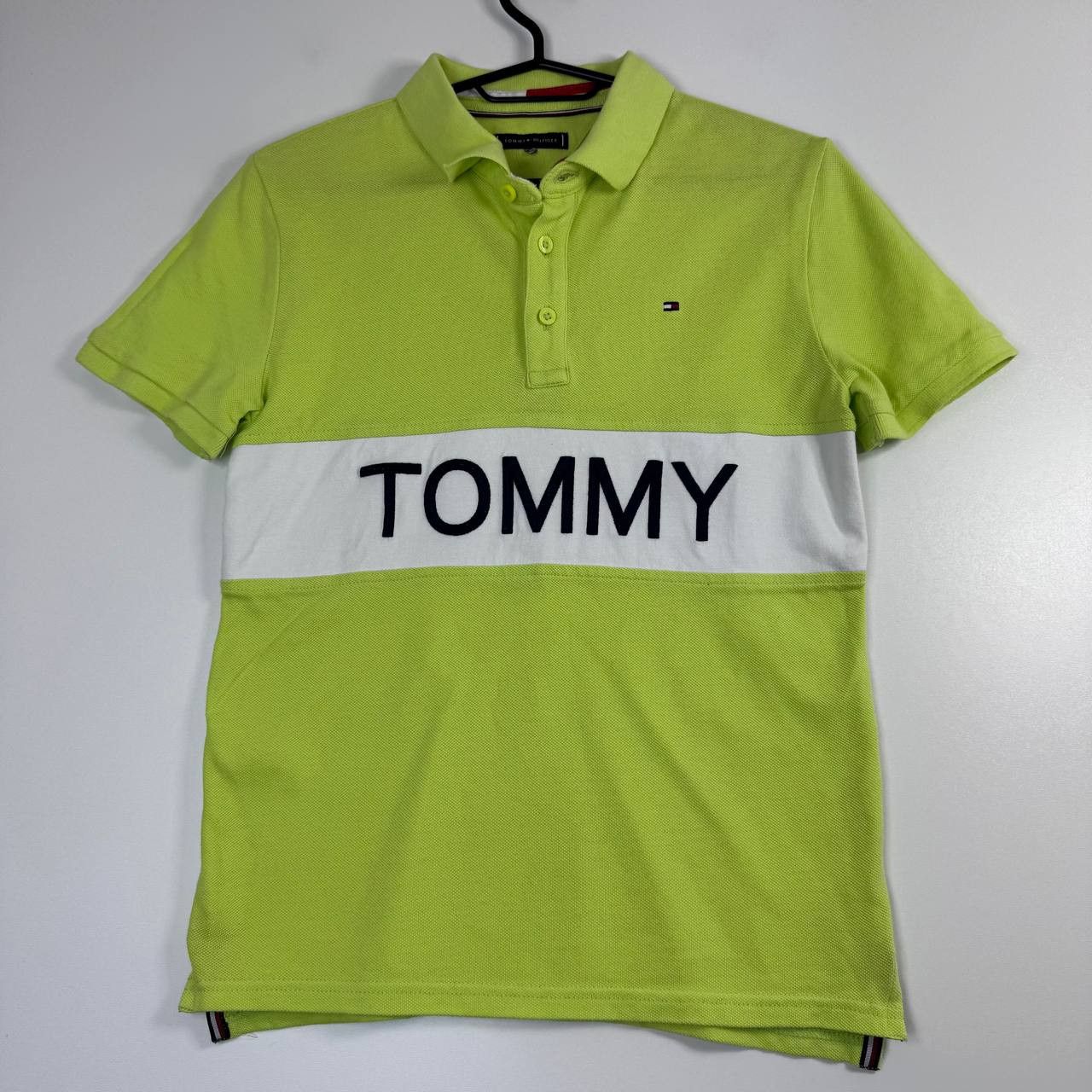 Tommy Hilfiger Tommy Hilfiger Polo Shirt Green Big Logo Short Sleeve XXS Size US XXS / EU 40 - 1 Thumbnail