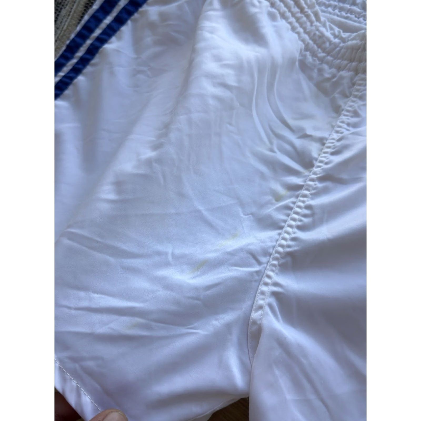 Adidas VINTAGE Adidas Athletic Vest Shirt 80s Nylon White Men L Size US 33 - 7 Thumbnail