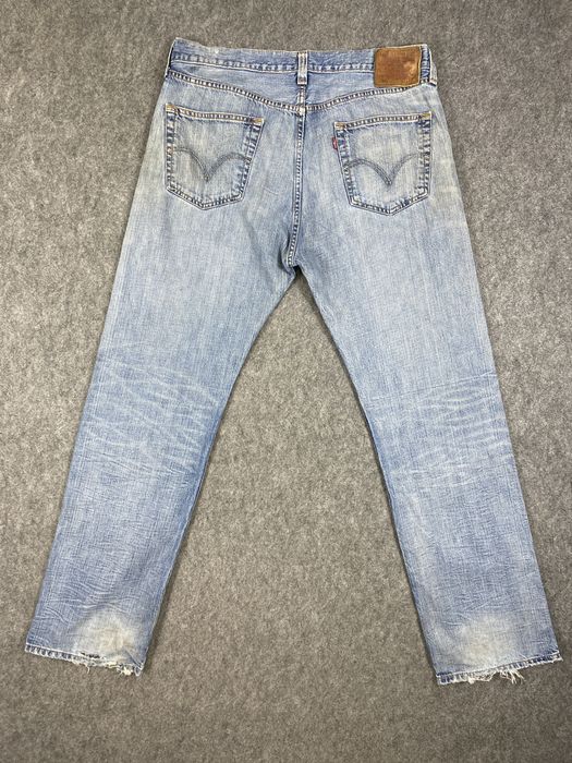 Hype Distressed Blue Vintage Levi's 501 36x32.5 Denim -JN2359 | Grailed