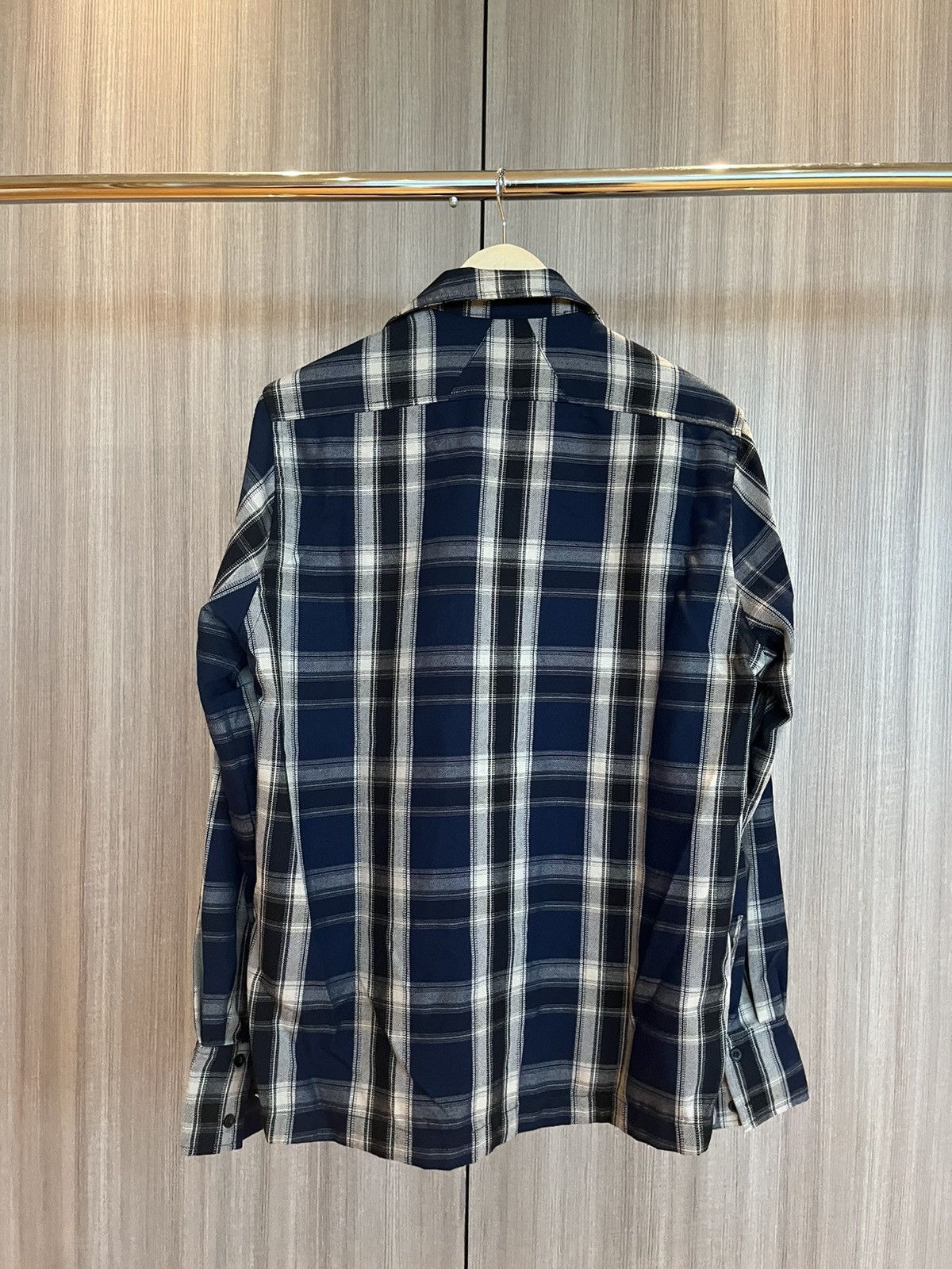 Rhude Rhude Blue Black Boxy Longsleeve Work Shirt Size US S / EU 44-46 / 1 - 2 Thumbnail