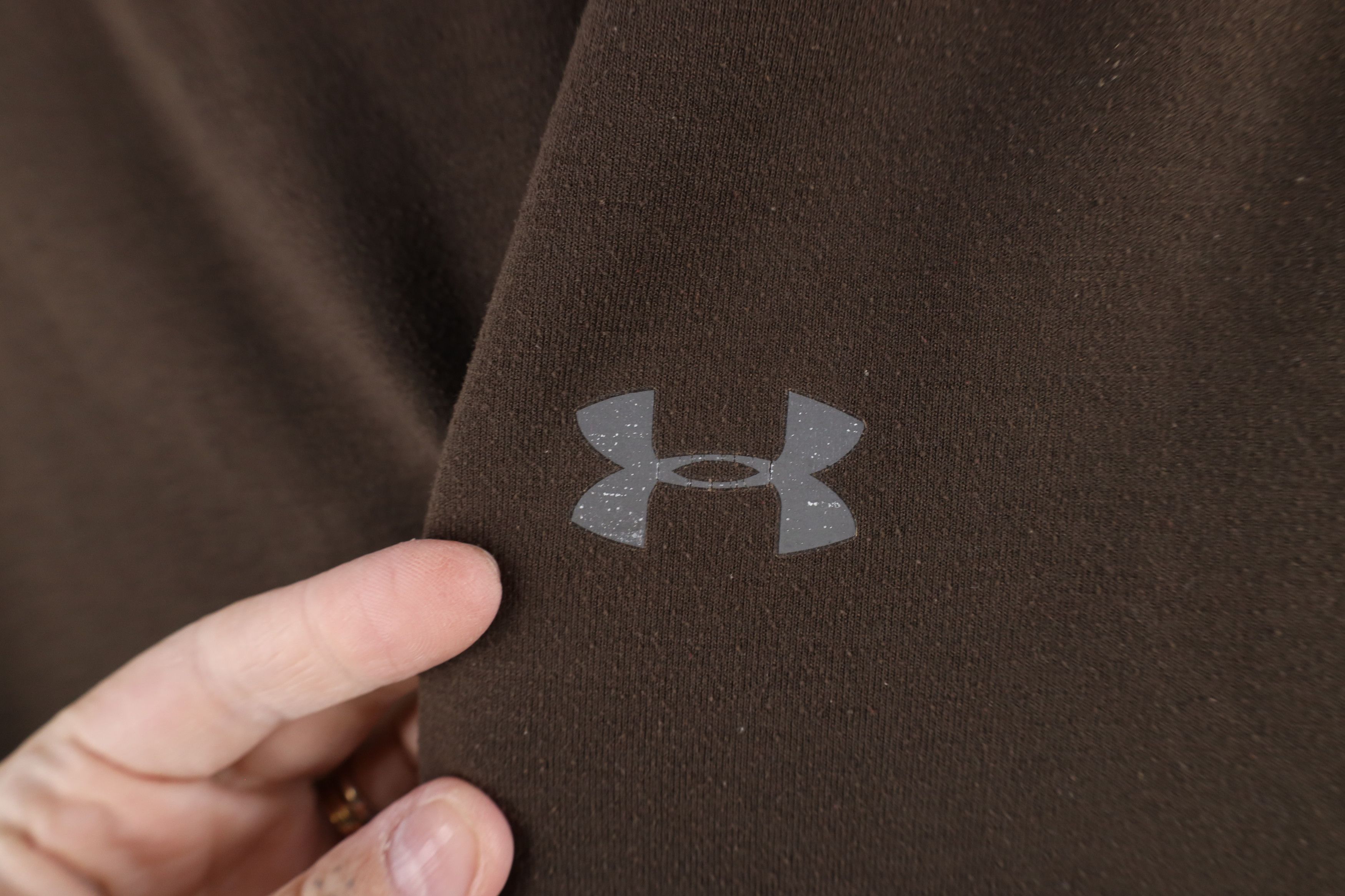 Under Armour × Vintage Under Armour Knit Training Long Sleeve T-Shirt Brown Size US S / EU 44-46 / 1 - 4 Thumbnail