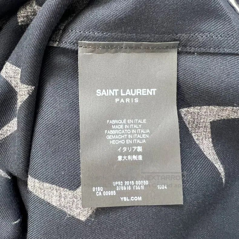 Saint Laurent Paris Saint Laurent SLP15FW Boomerang Print Shirt Size US M / EU 48-50 / 2 - 5 Thumbnail