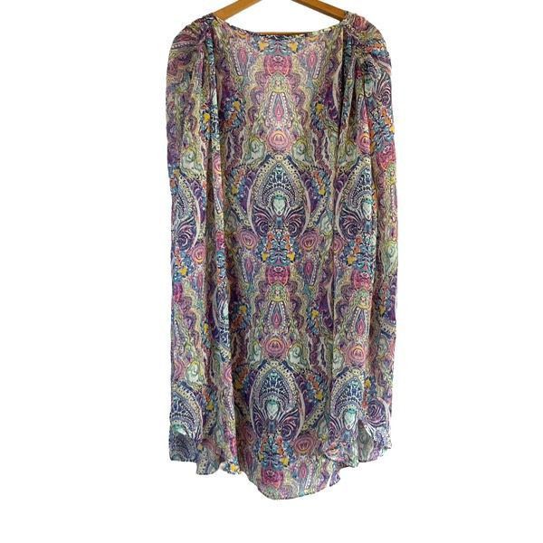 Victoria's Secret Victoria’s Secret silky sheer psychedelic paisley caftan Size ONE SIZE - 4 Thumbnail
