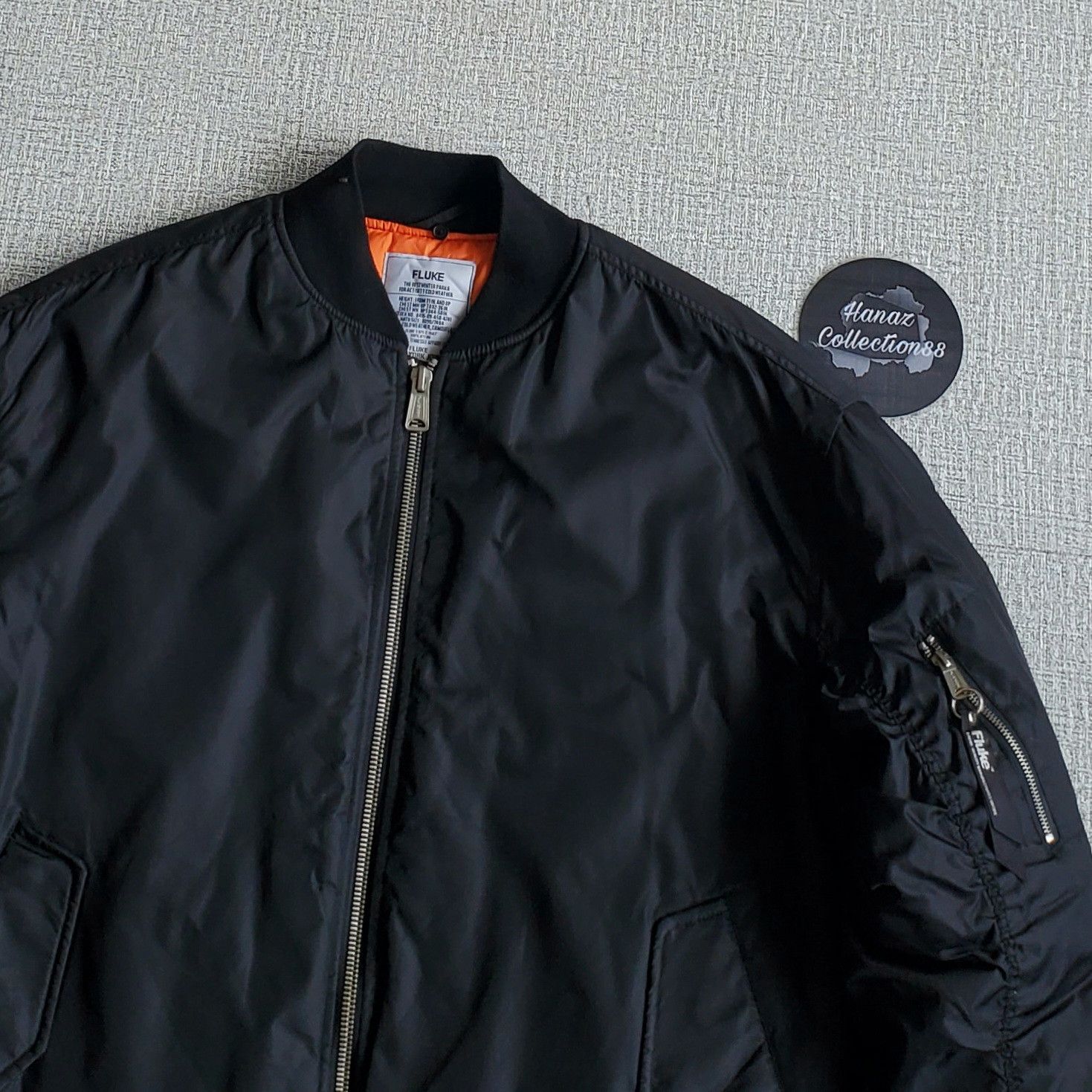 Other FLUKE New York Joint Black Bomber Jacket Size US L / EU 52-54 / 3 - 8 Thumbnail