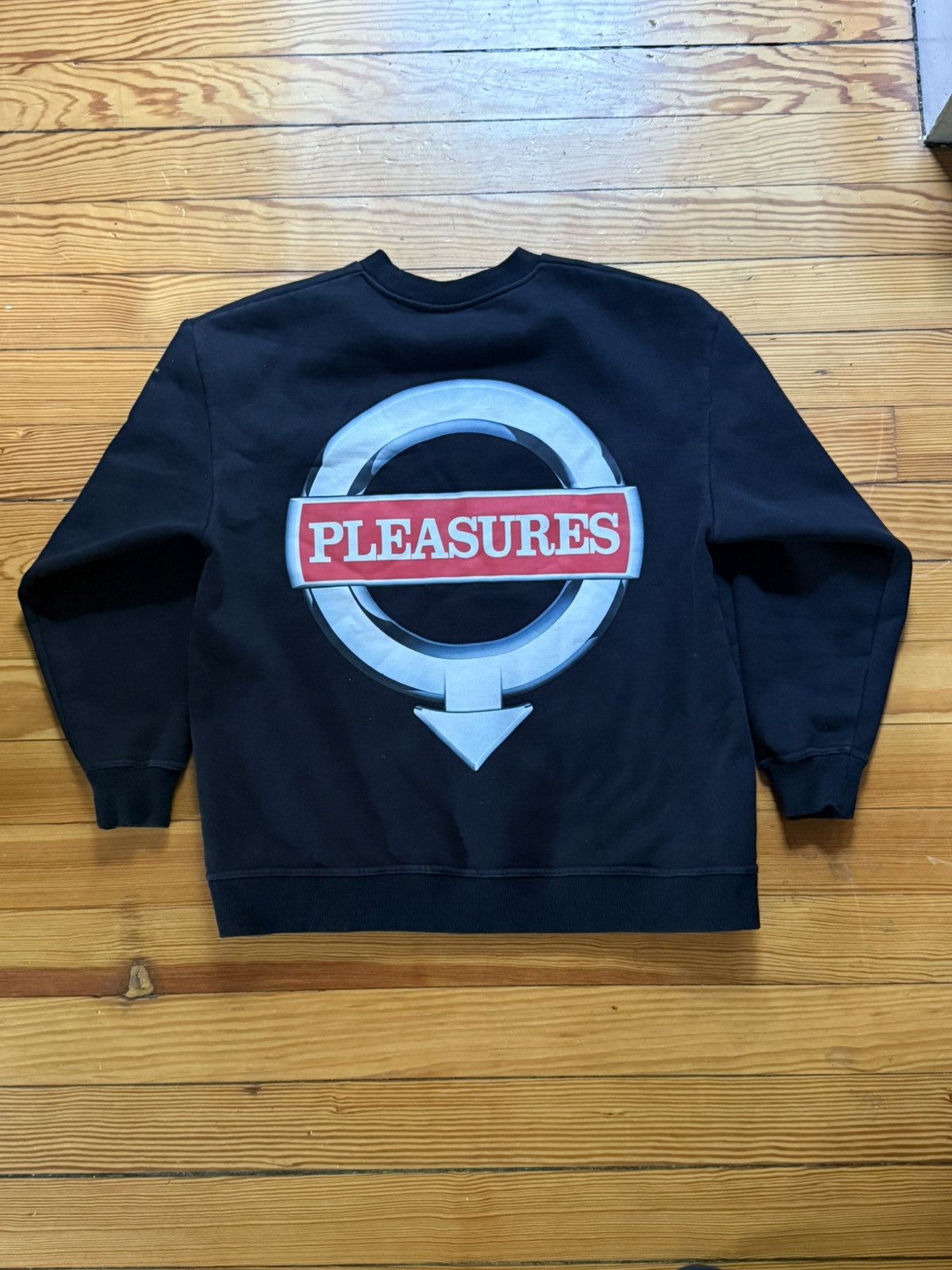 Pleasures Pleasures Black Crewneck Size US M / EU 48-50 / 2 - 2 Thumbnail