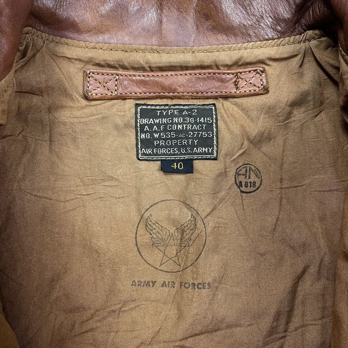 Buzz Rickson's × The Real McCoy's × Toyo Enterprises Hand Aniline Wax Finished Type A-2 horsehide leather jacket Size US M / EU 48-50 / 2 - 8 Thumbnail