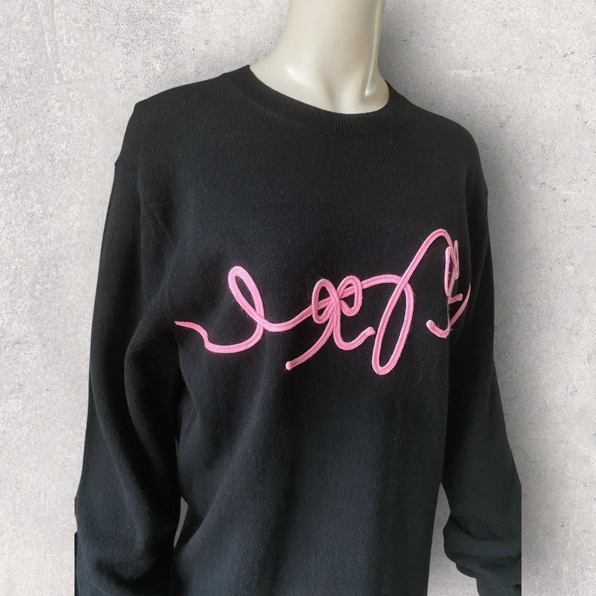 Comme des Garcons Bow Embroidered Oversize Sweater Size S / US 4 / IT 40 - 2 Thumbnail